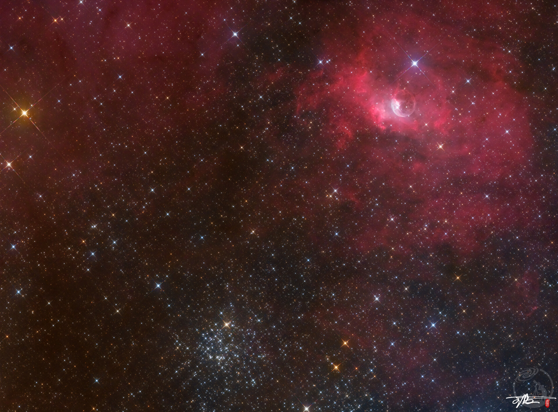NGC7635&M52
