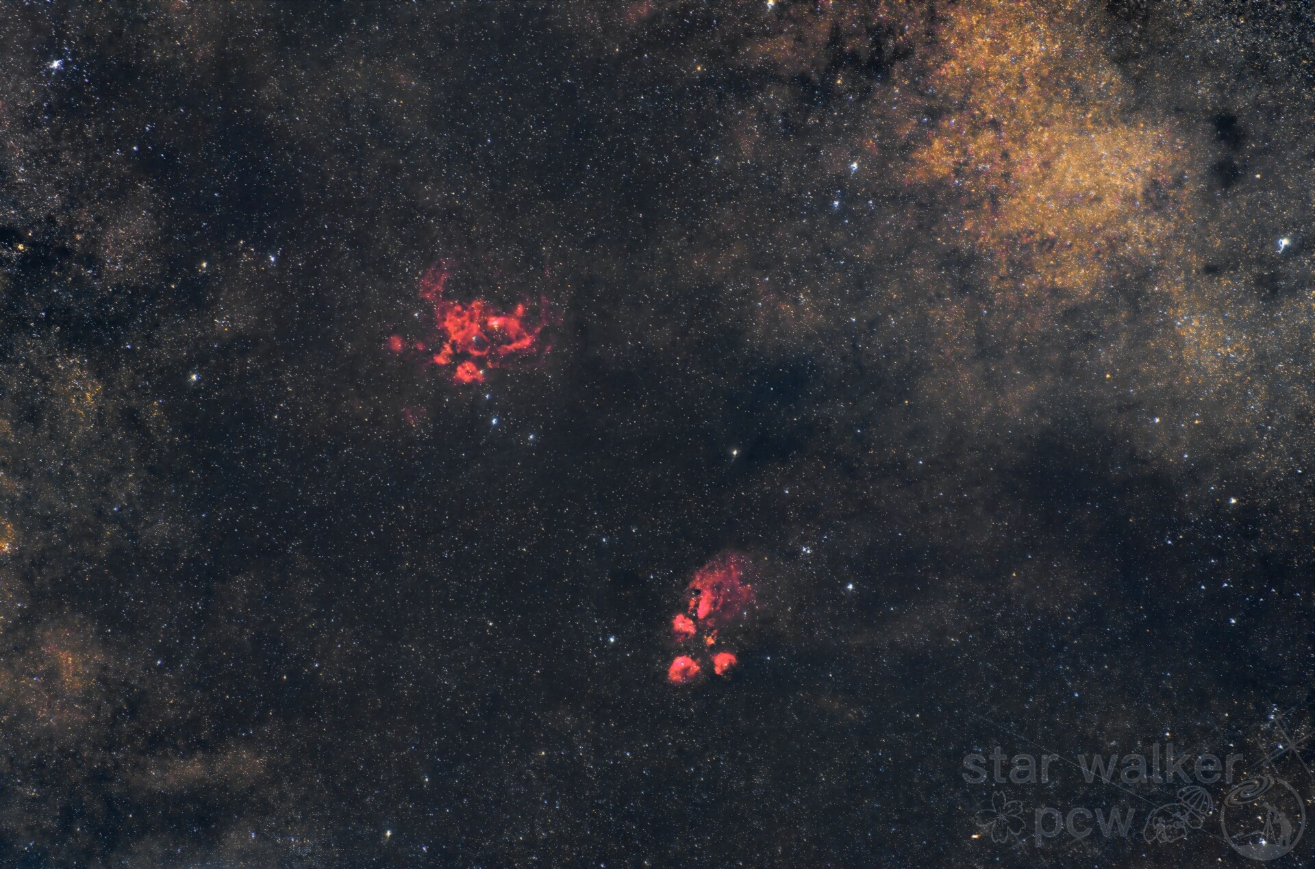 龙虾星云和猫爪星云
