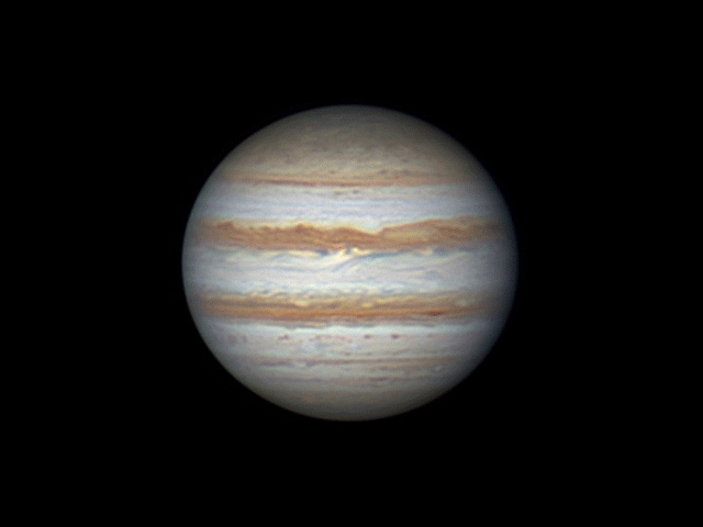 木星云带流动对比
