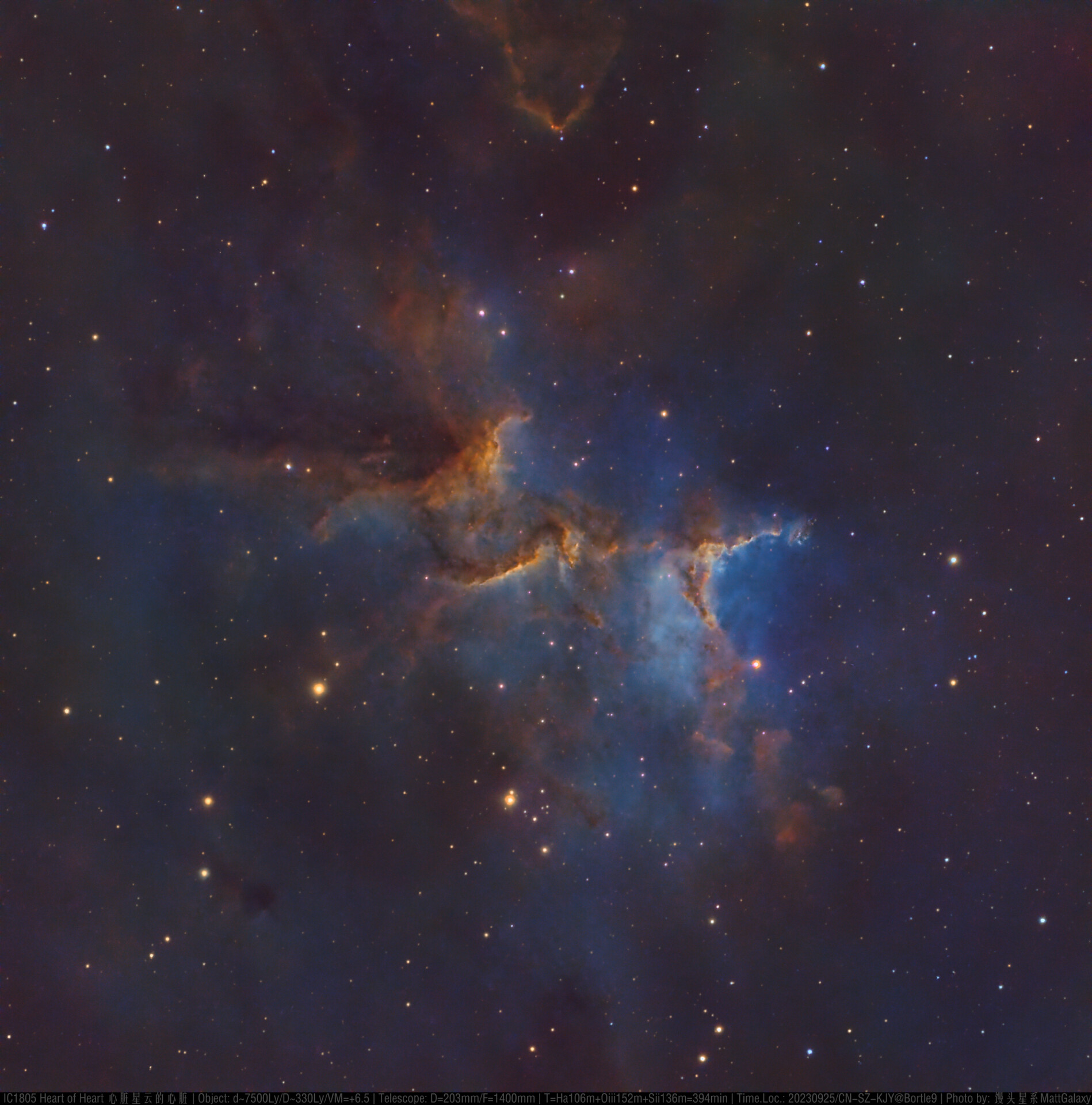 【9级深空系列】IC1805 Heart of Heart 心脏星云的心脏