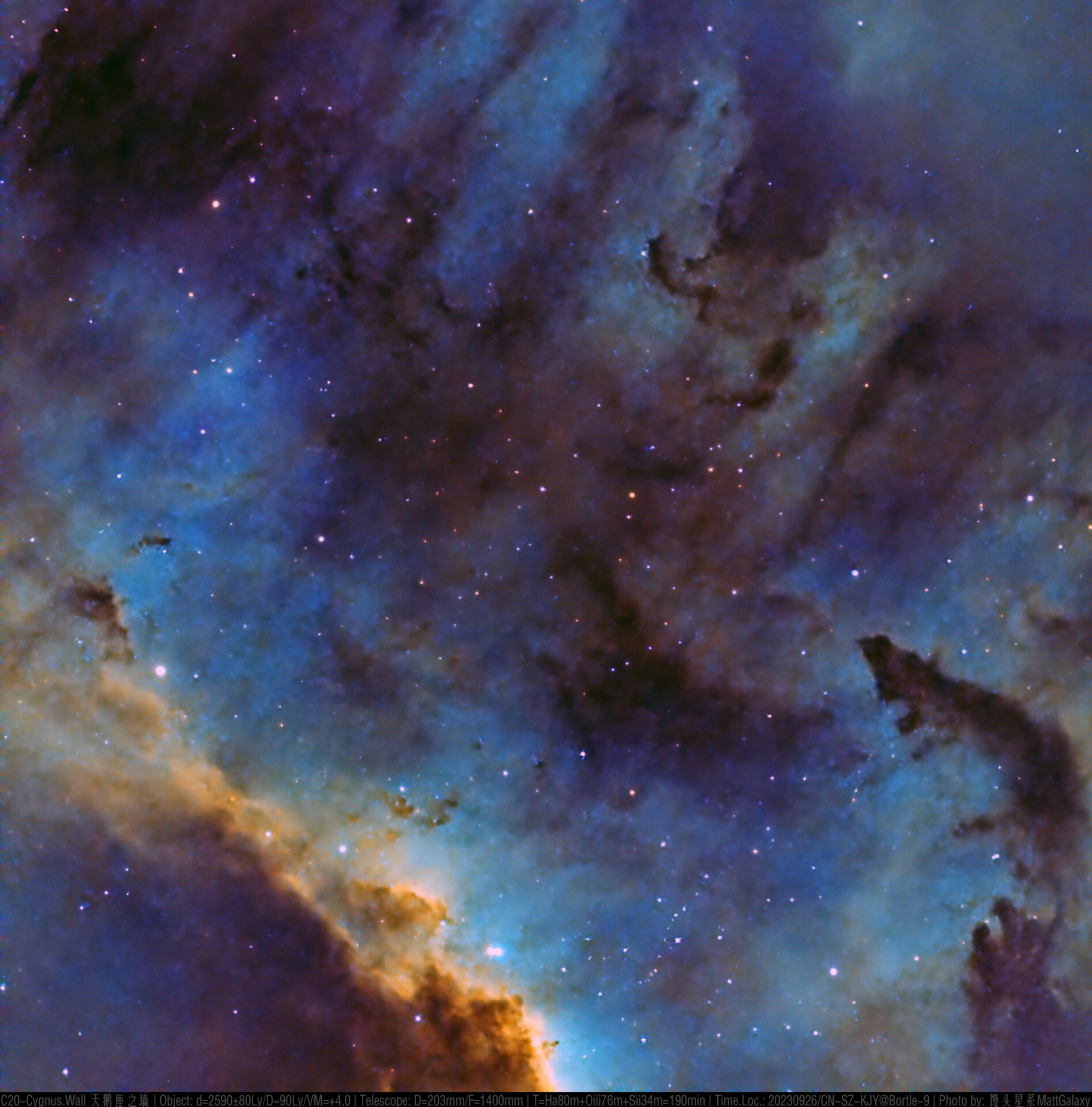 【9级深空系列】C20-Cygnus.Wall 天鹅座之墙（局部）