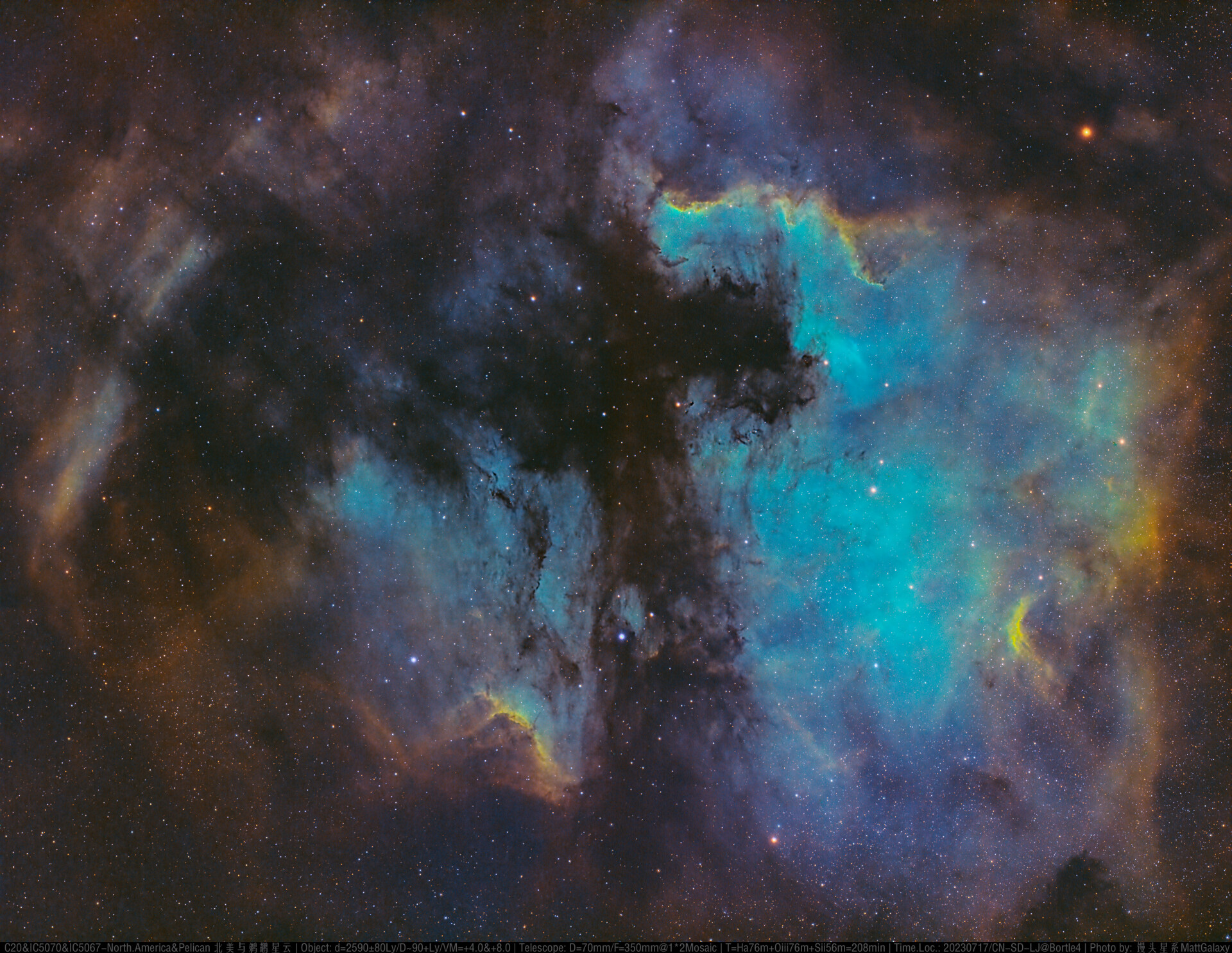 C20&IC5070-North.America&Pelican 北美与鹈鹕星云（V2）