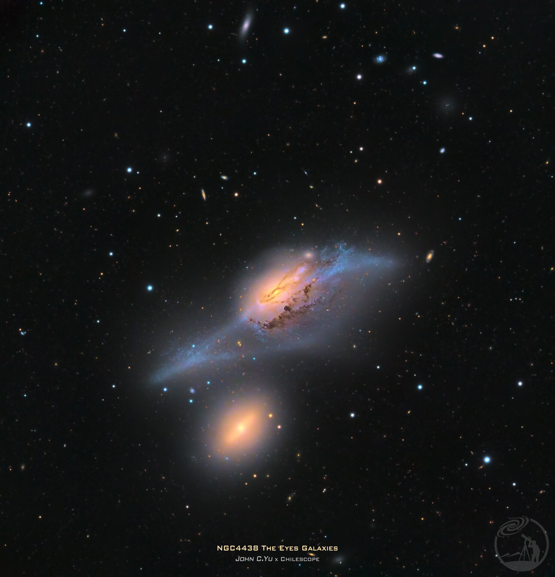 NGC4438 双眼星系