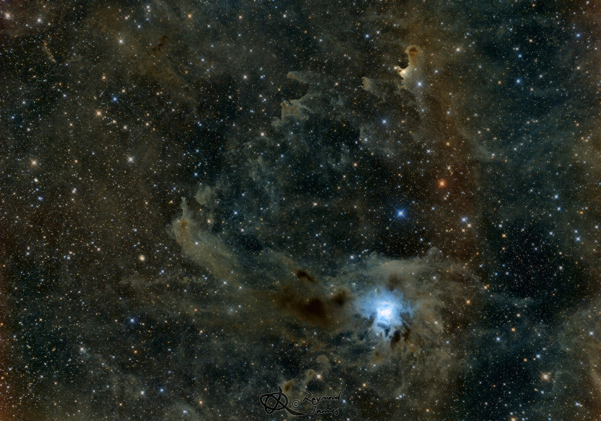 NGC7023鸢尾花 + SH2-136 鬼魂 / v_01，v_02