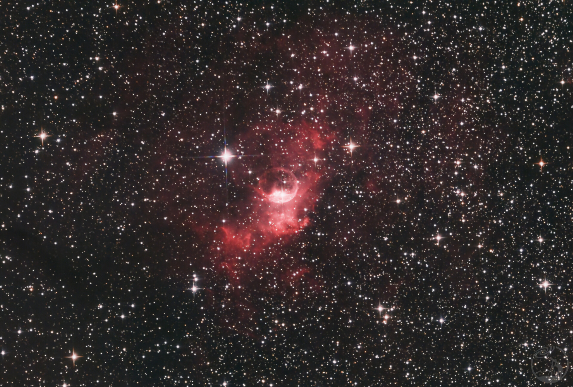 99分钟的M52+气泡星云