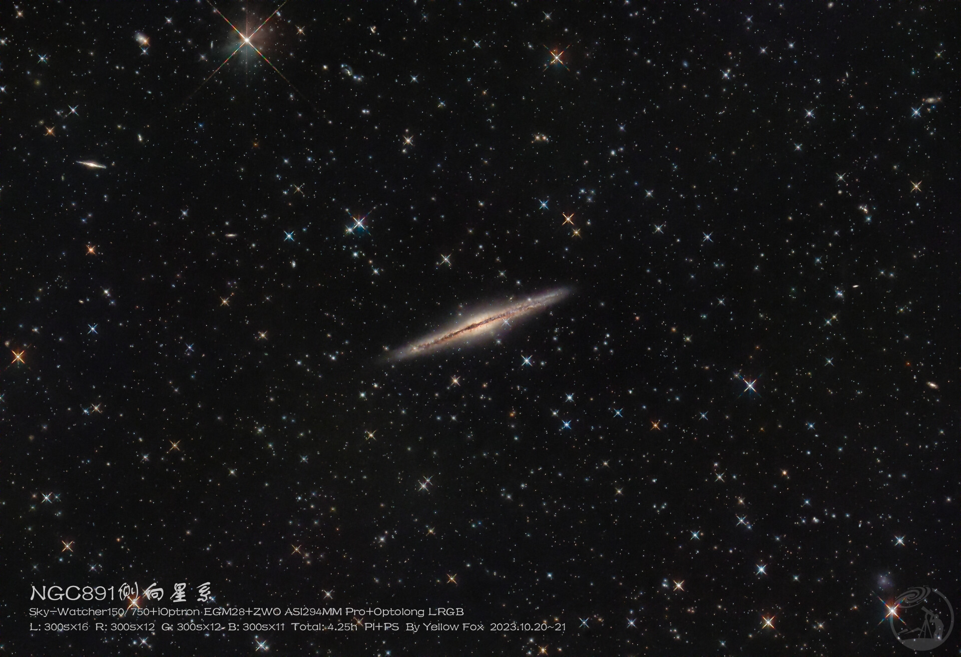 NGC891侧向星系