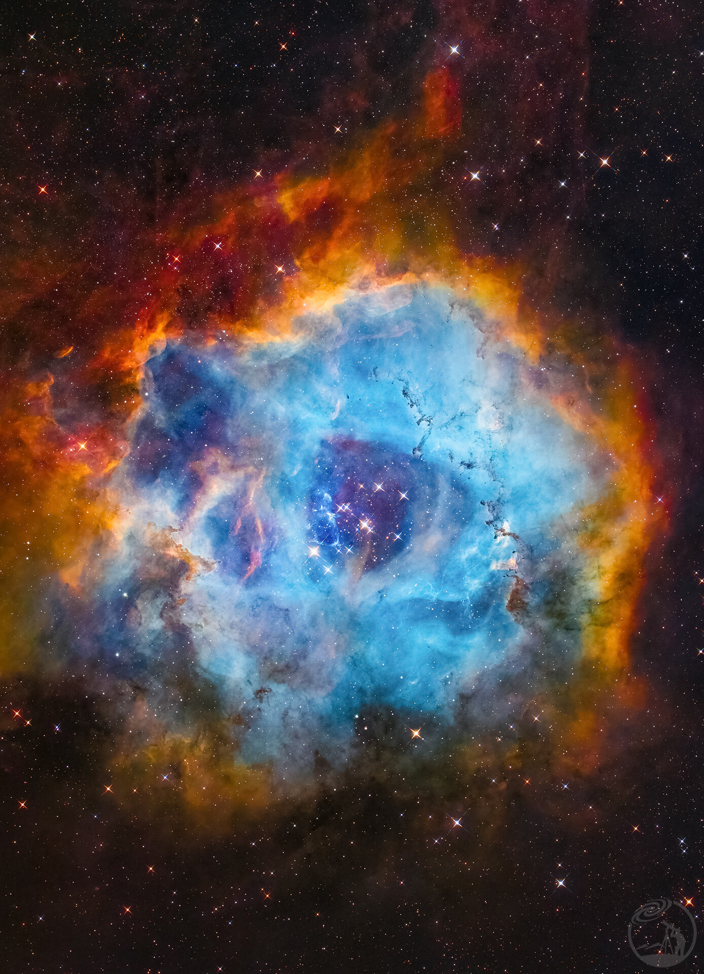 NGC 2337 玫瑰星云 彩机拍哈勃色！