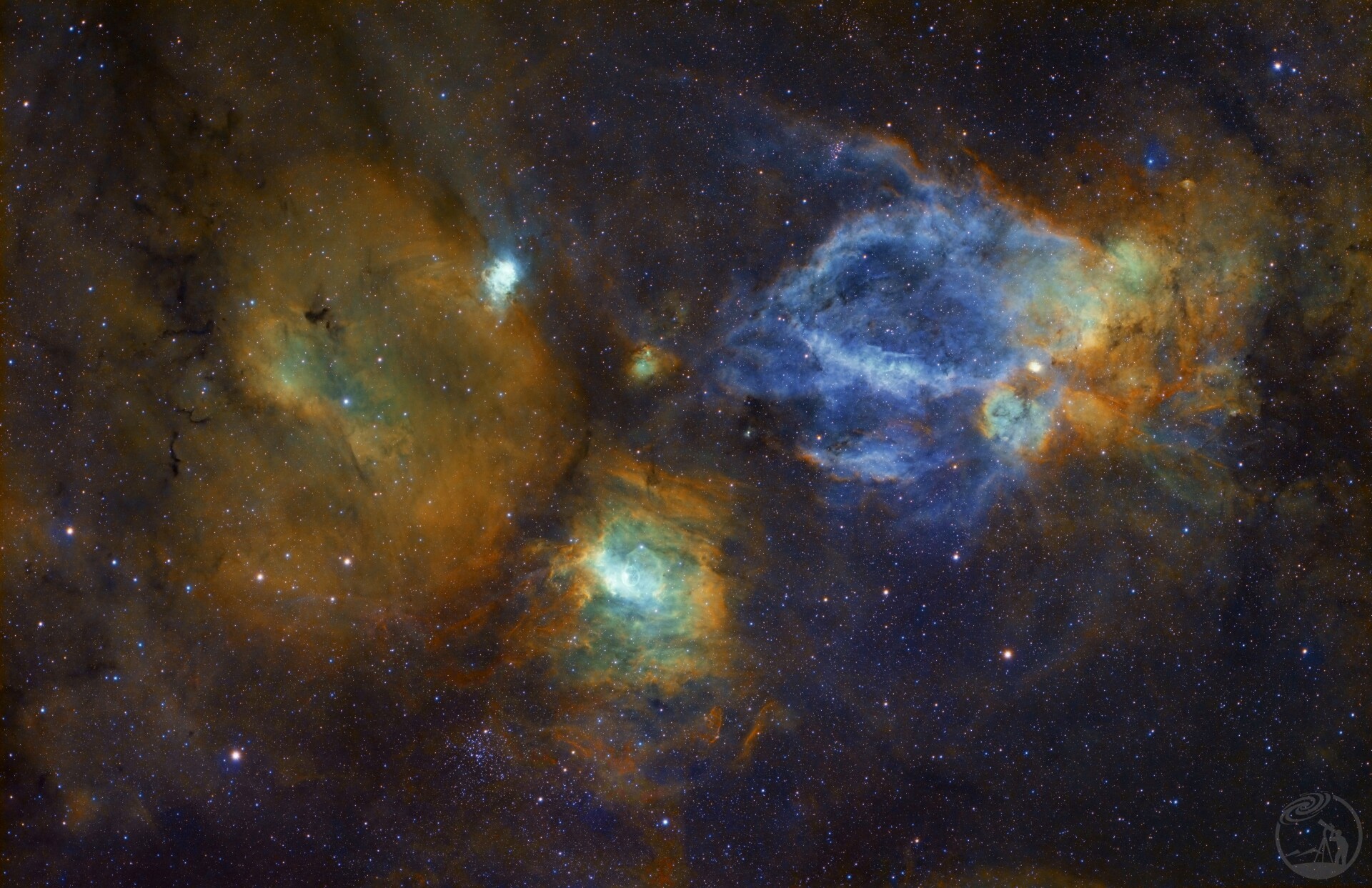 NGC7635气泡星云一带