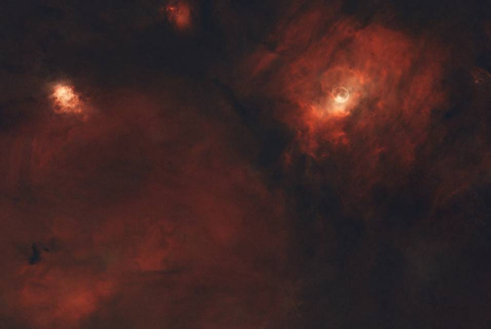 NGC7635 7538 M52 SH2-159气泡星云广域