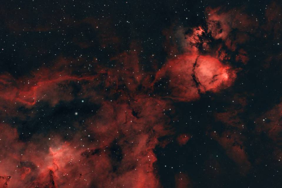 IC1805心脏星云核心和IC1795鱼头星云