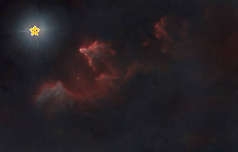 IC63策星云  幽灵星云