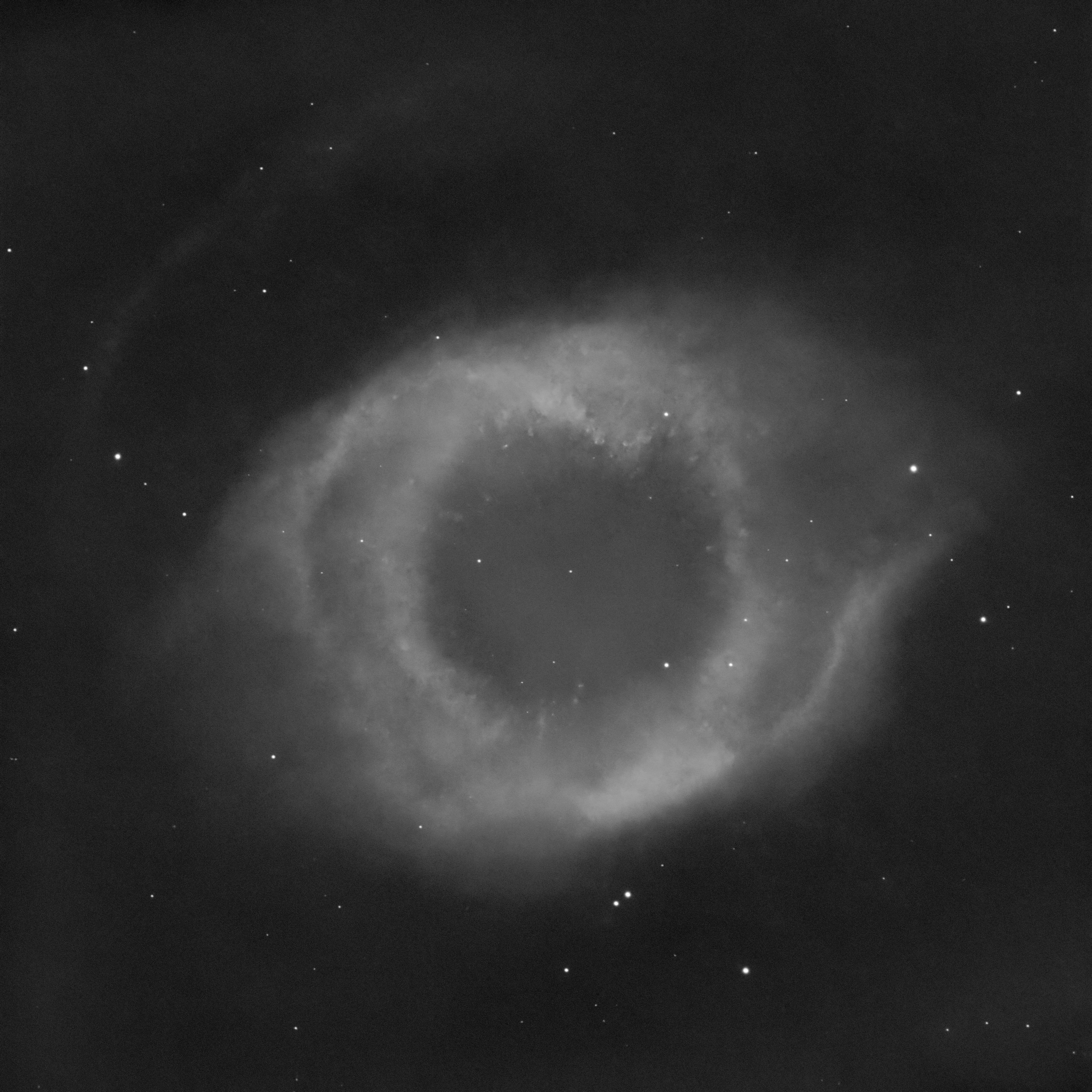 【9级深空系列】上帝眨眼（C63.NGC7293氢、氧元素分布对比动图）