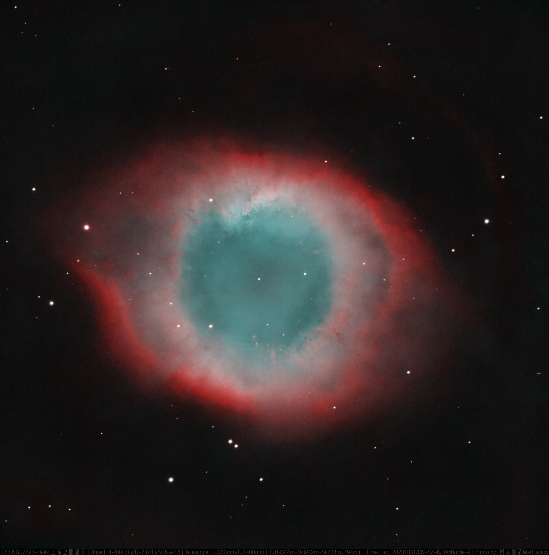 【9级深空系列】C63.NGC7293-Helix.上帝之眼星云