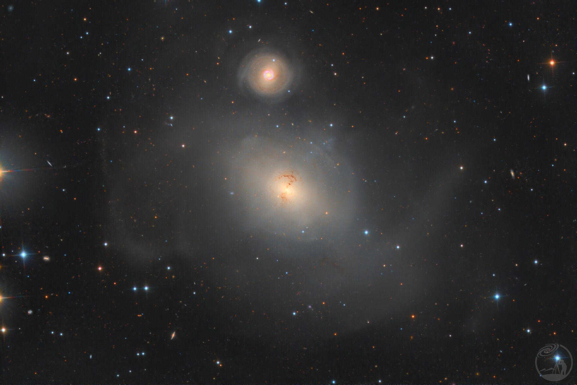 NGC1316&1317-天炉座A与它的小跟班