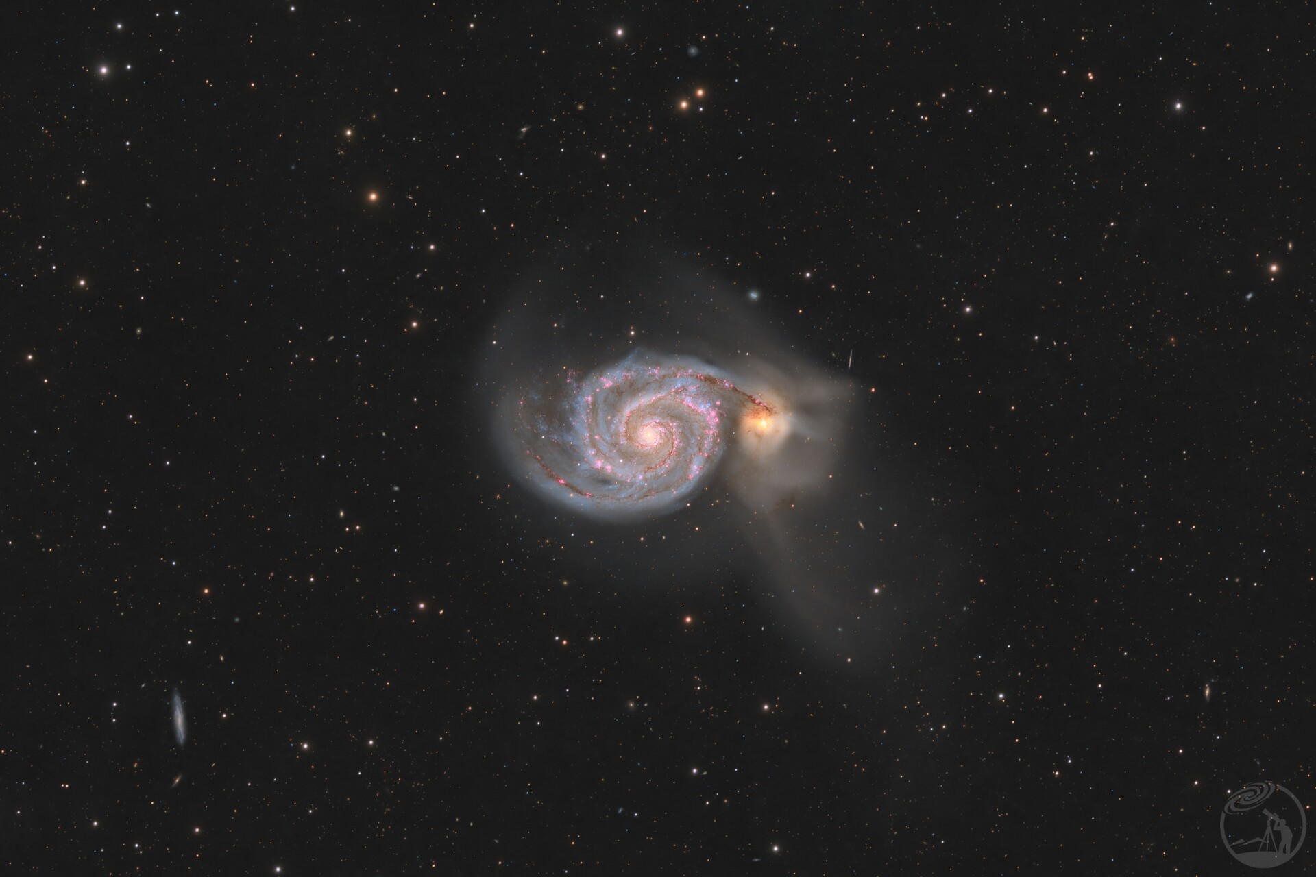 M51旋涡星系RGBHa版