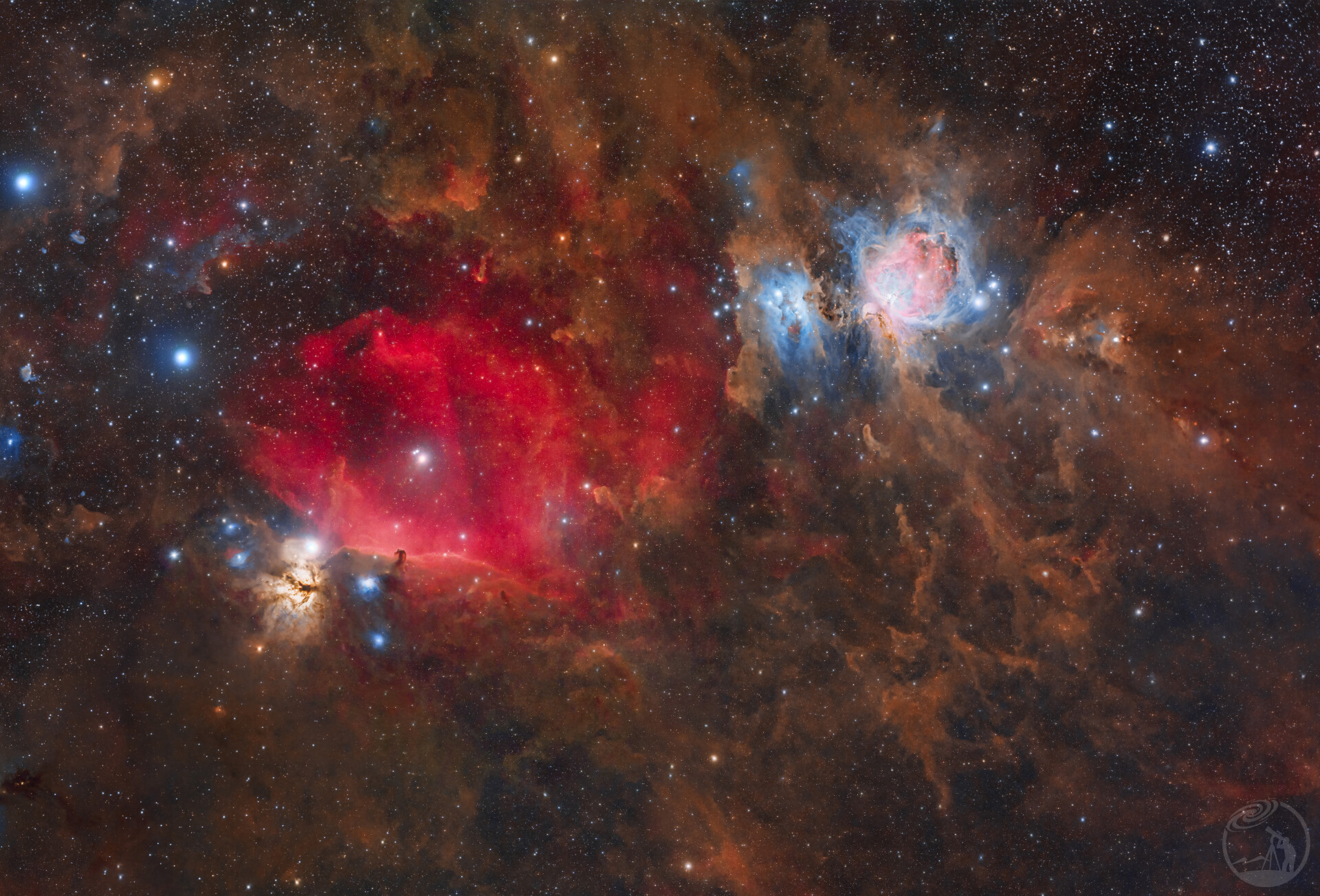 M42和IC434广域