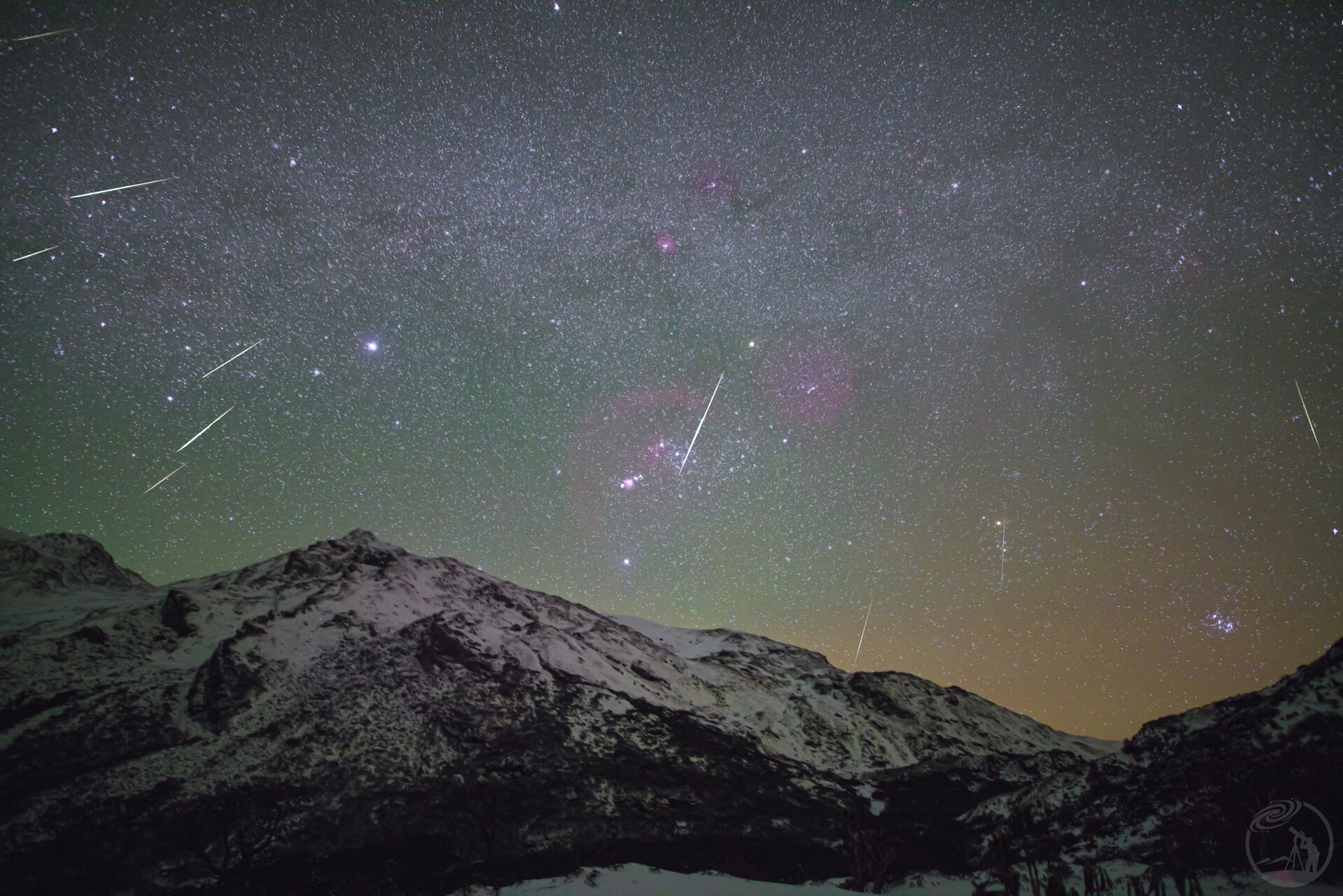 哈巴雪山上的流星雨