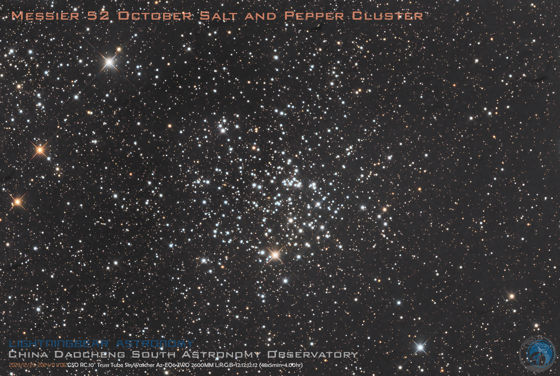 M52 仙后座椒盐星团