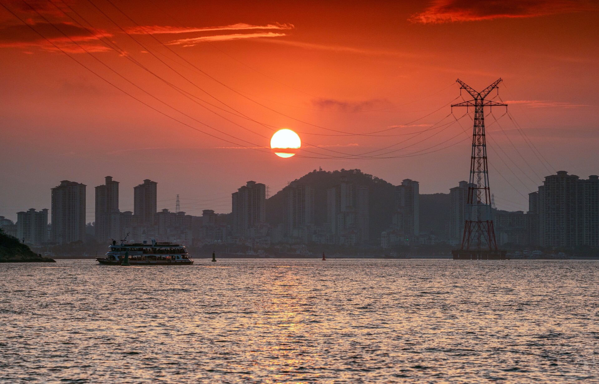 海湾日落