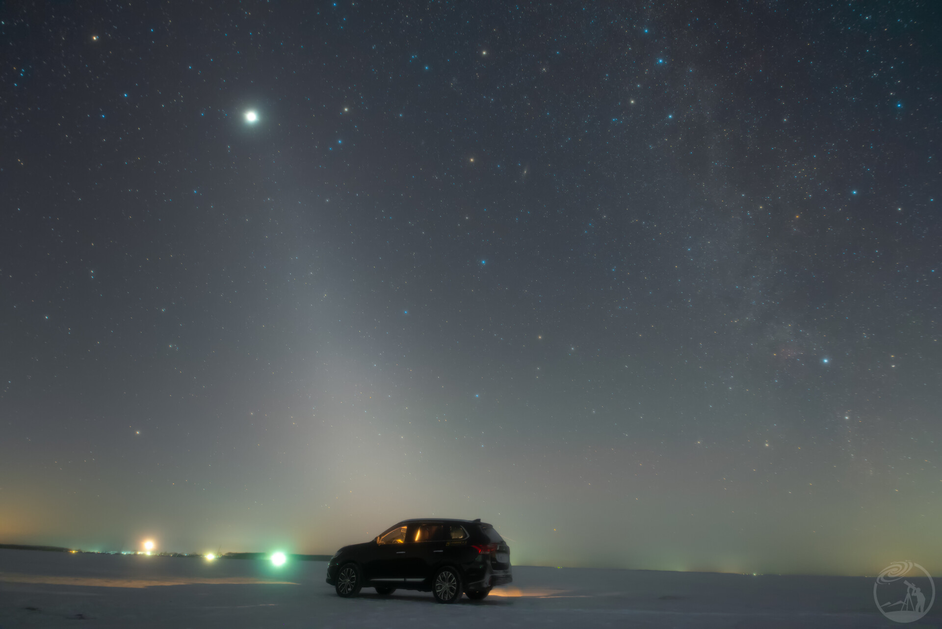 黄道光冬季星空