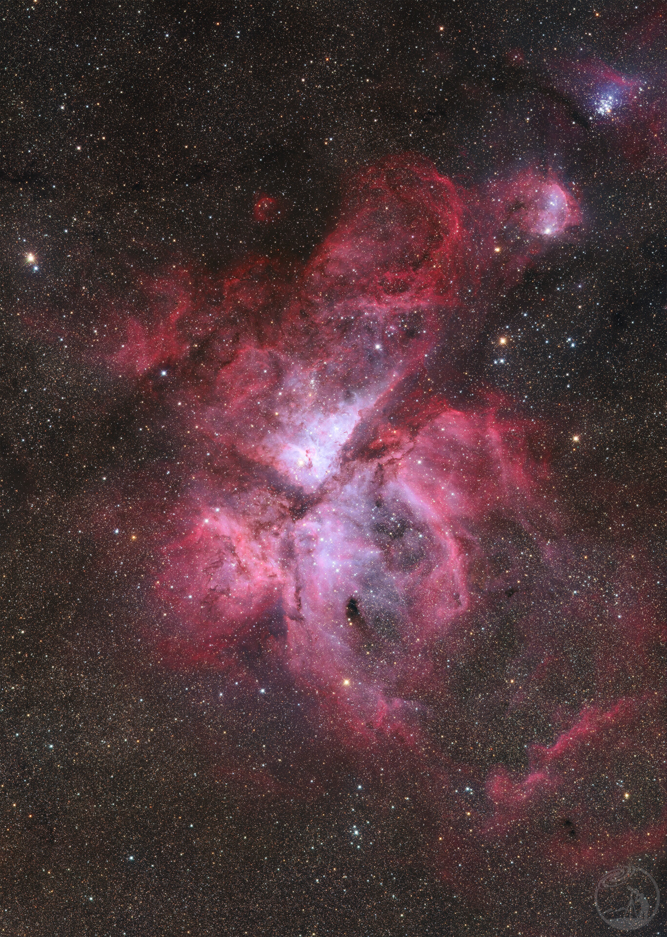 NGC3372 船底座大星云LRGB广域