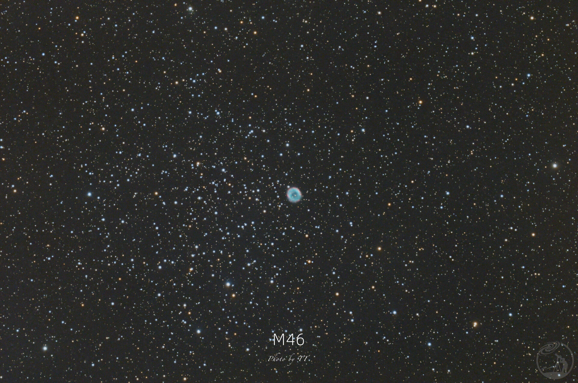 藏在M46里面的NGC2438