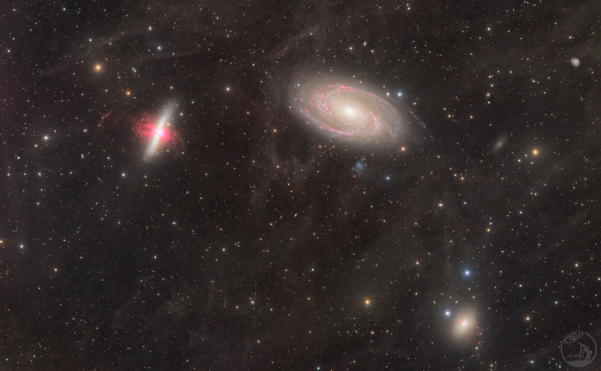 M81，M82星系群Ha深度曝光