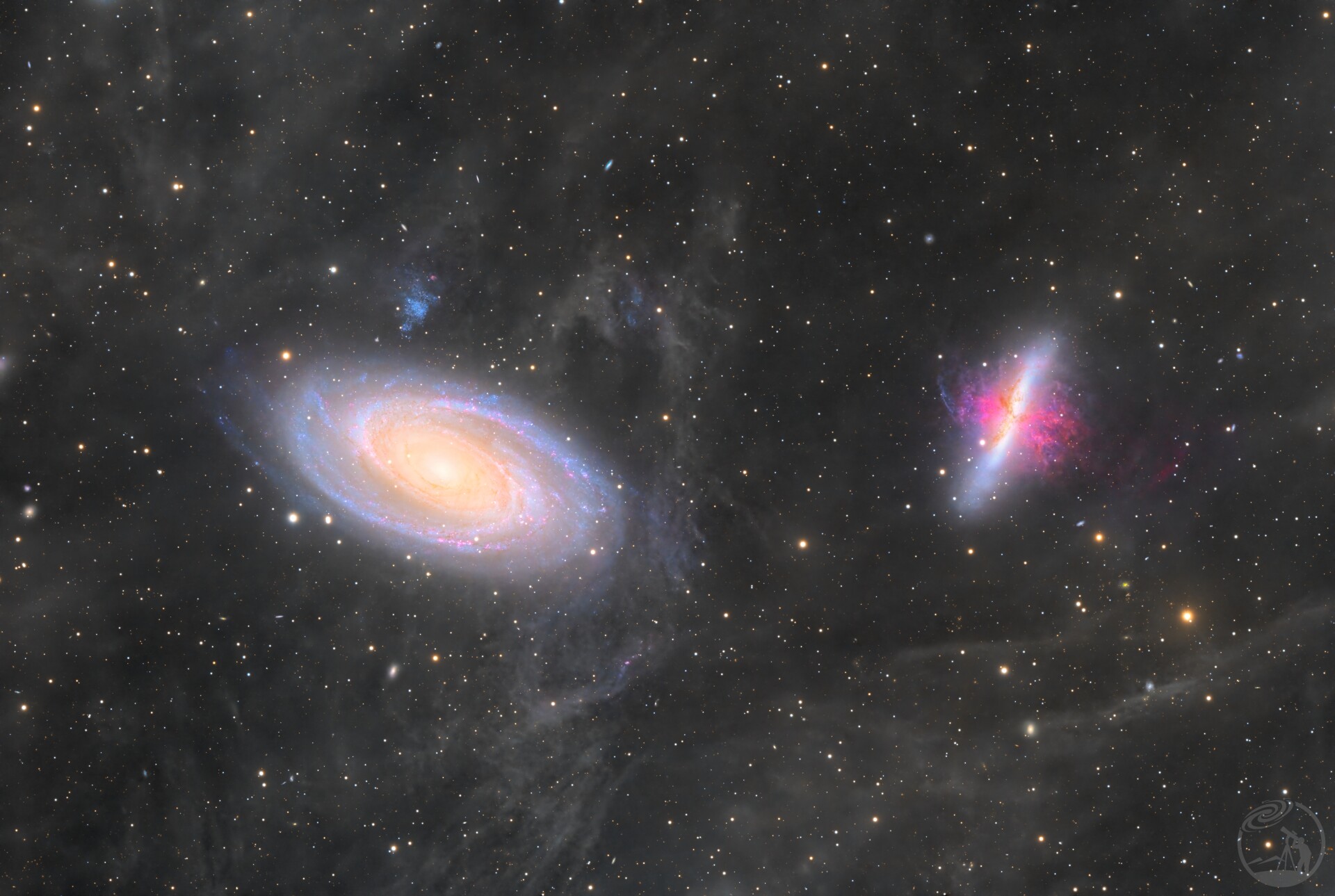 M81，M82星系之间的战争