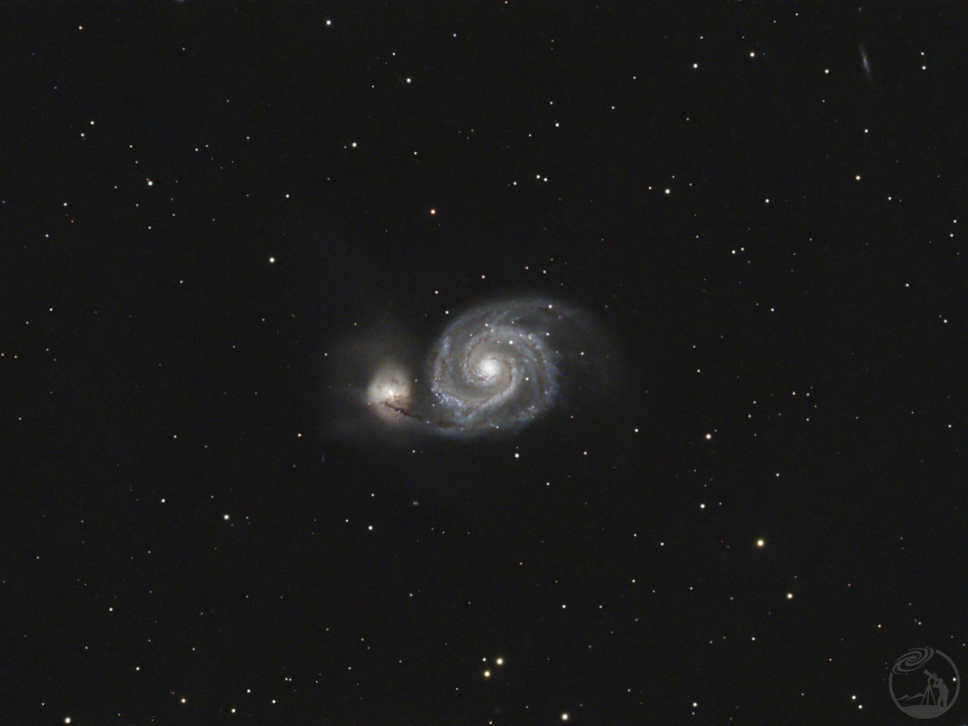 M51漩涡星系 127SLT深空 8级环境