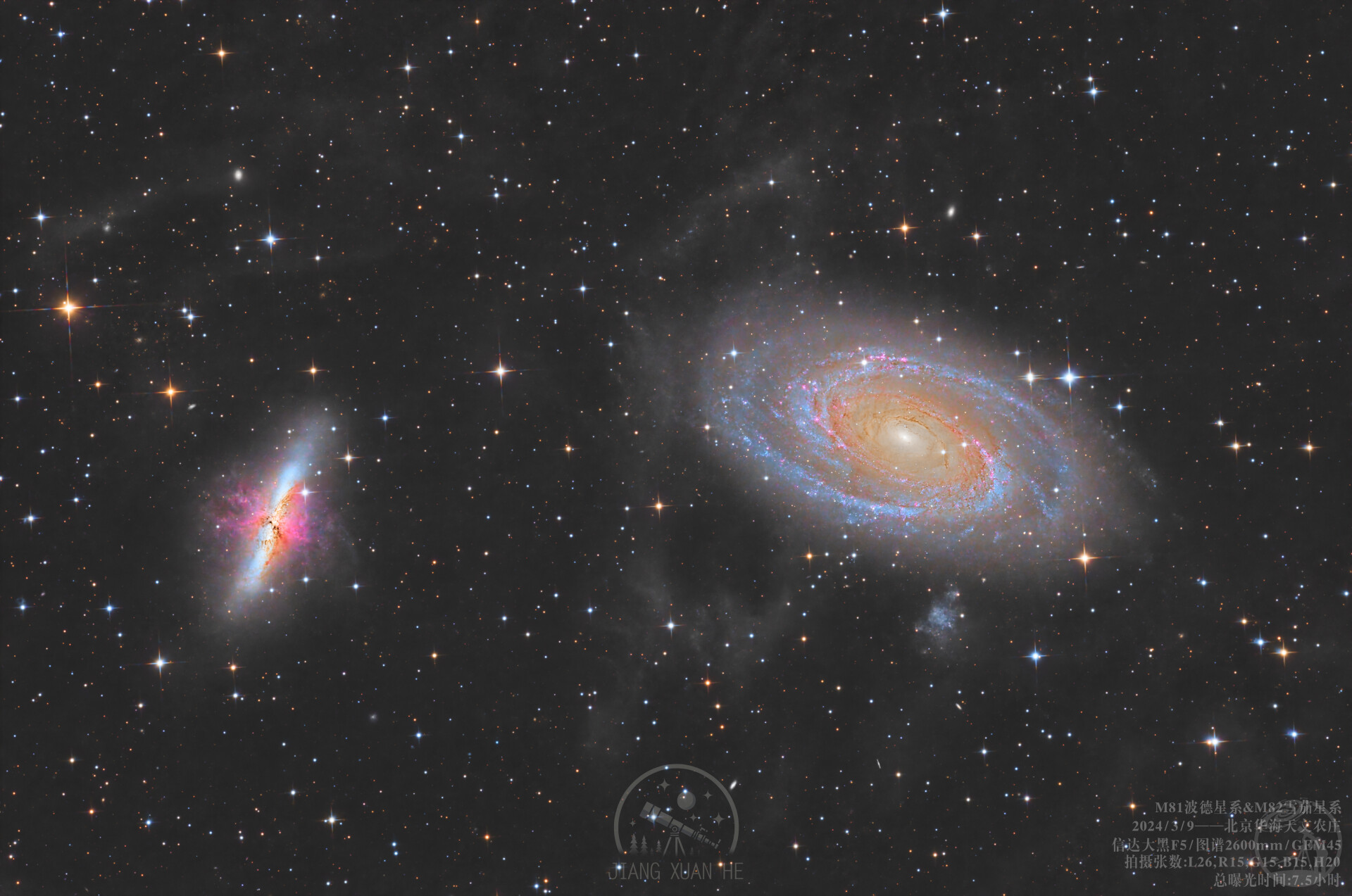 M81波德星系&M82雪茄星系