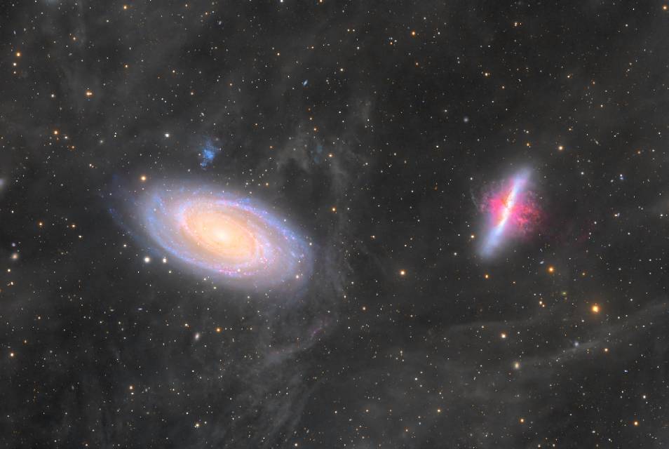 二级区M81M82共耀星云