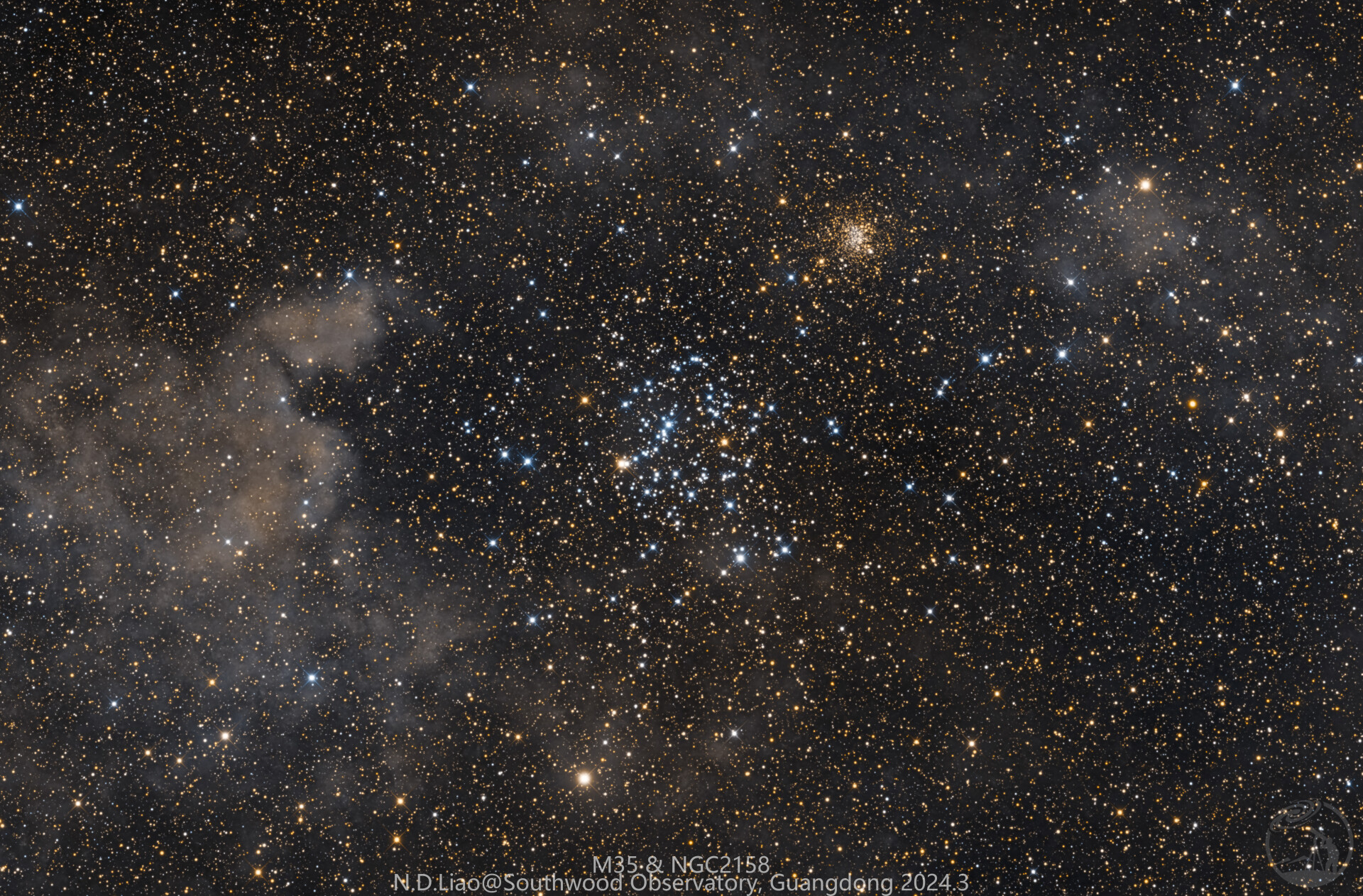 M35周围的暗云气