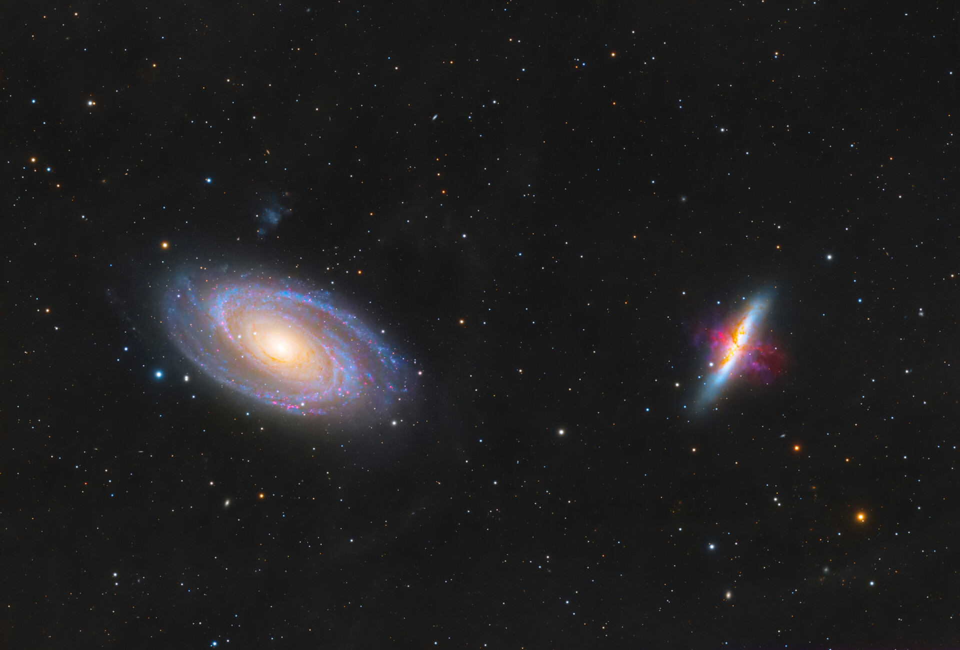 M81波德星系和M82雪茄星系