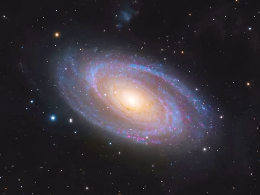 旋转的M81波德星系动态图