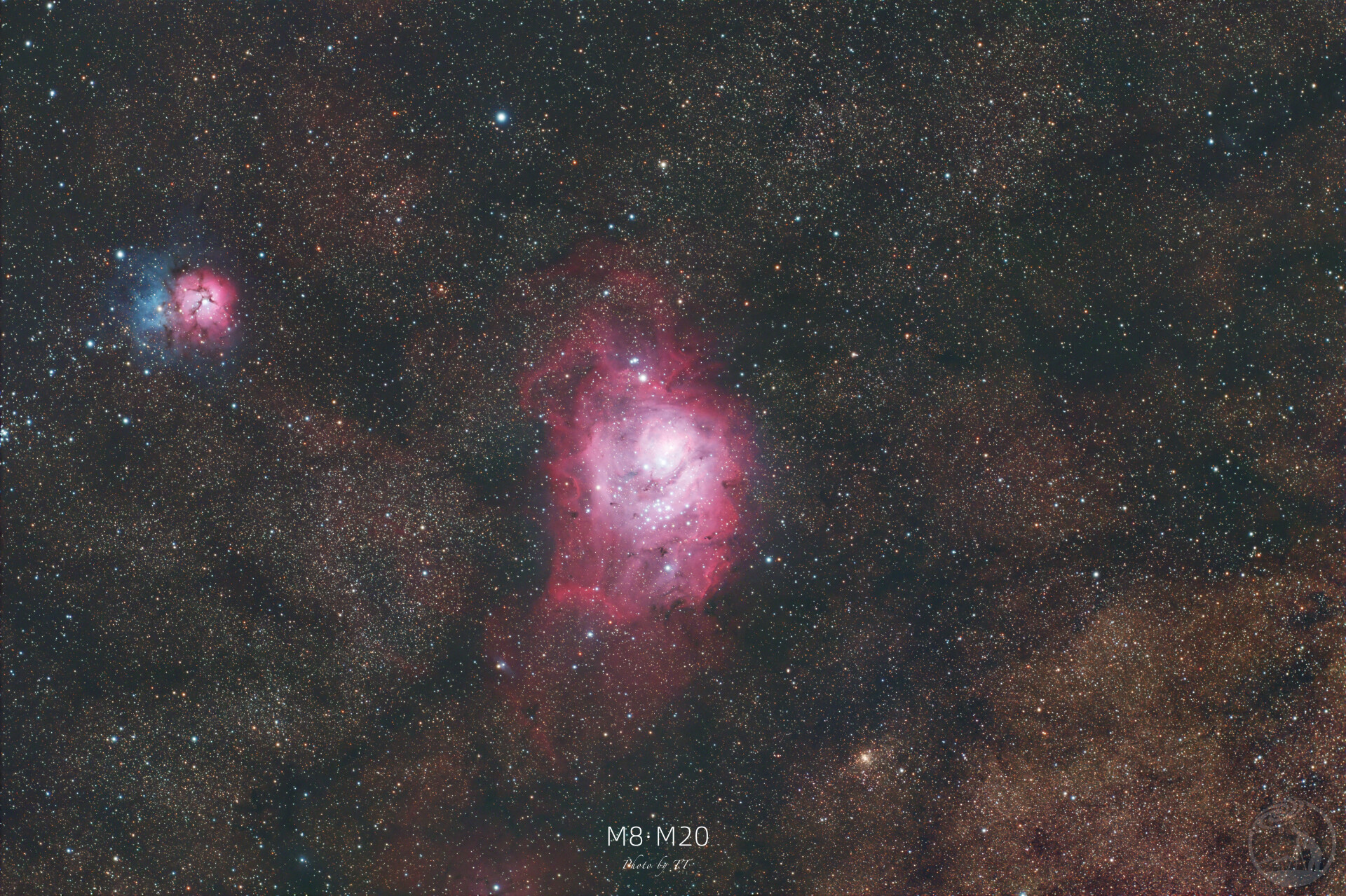 M8礁湖星云和M20三叶星云