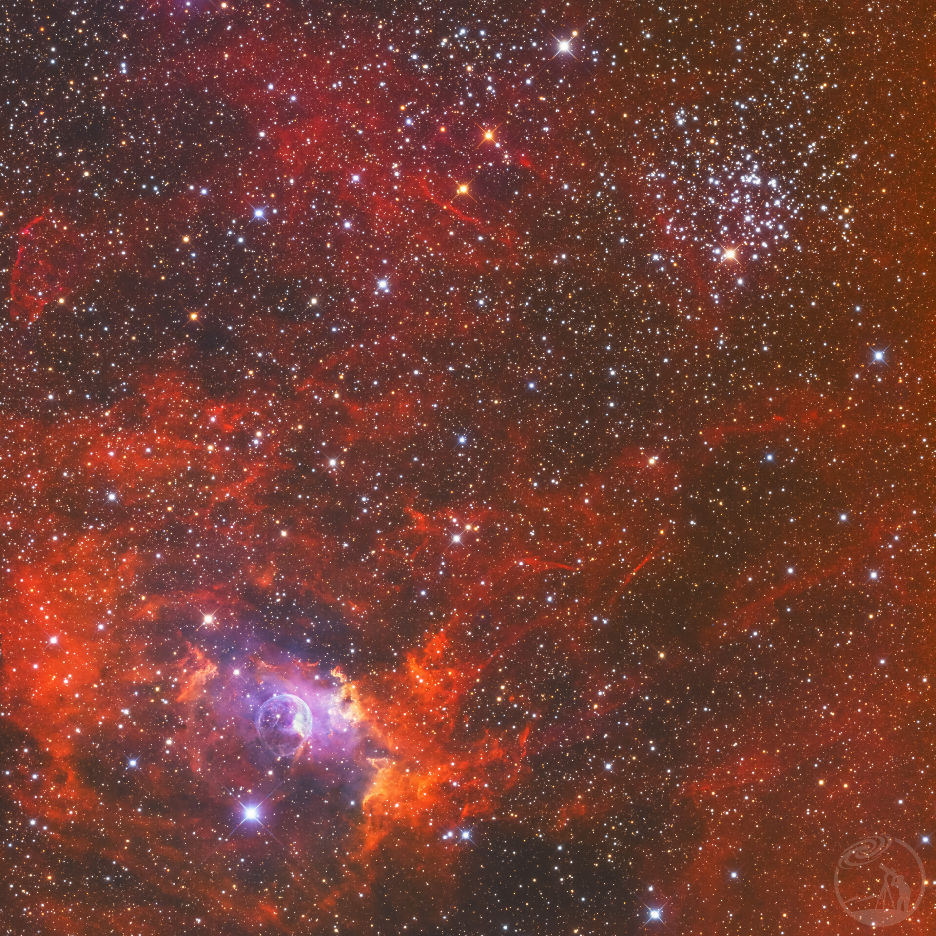 NGC7635 with M52