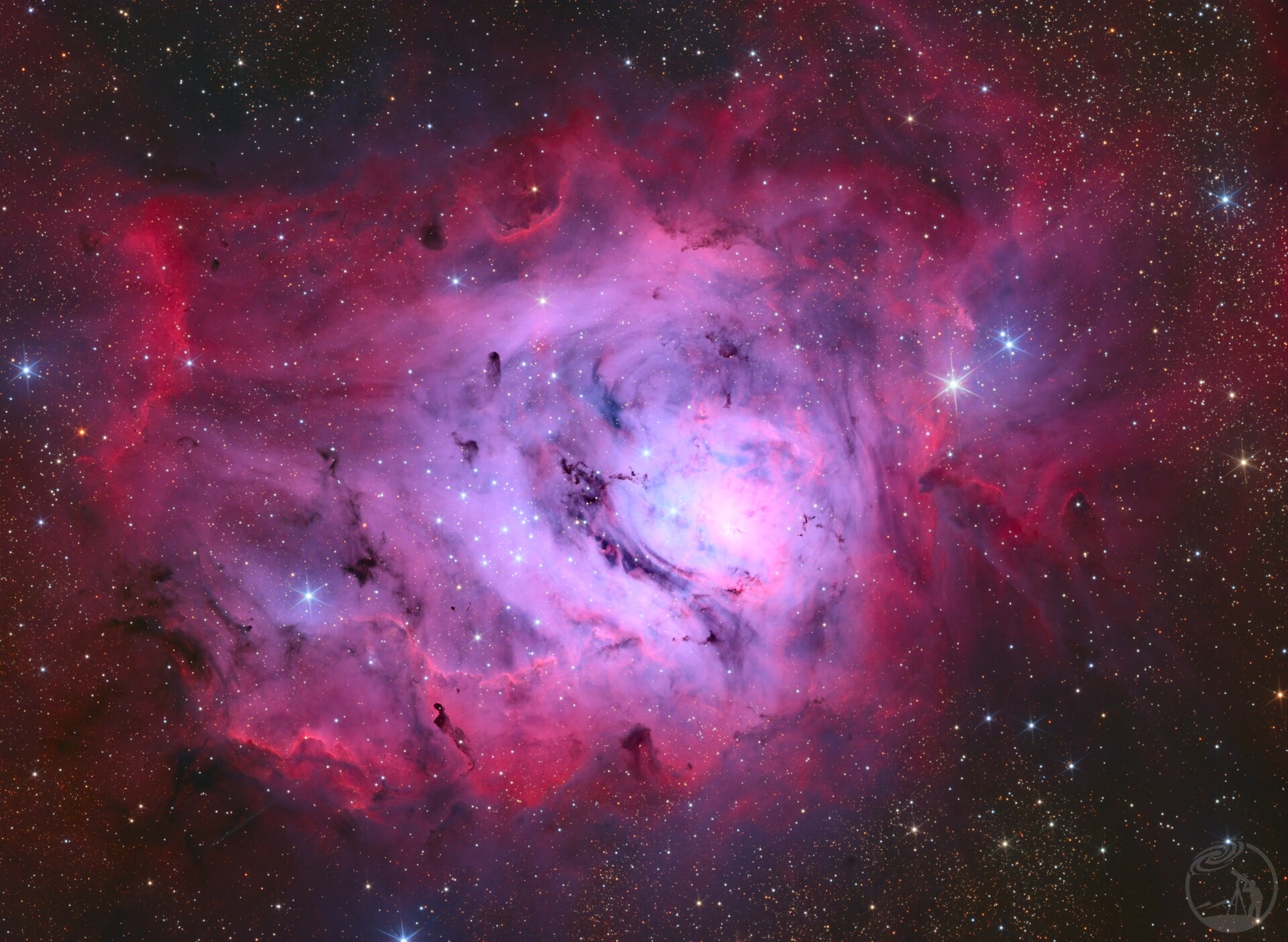 M8礁湖星云-LRGB