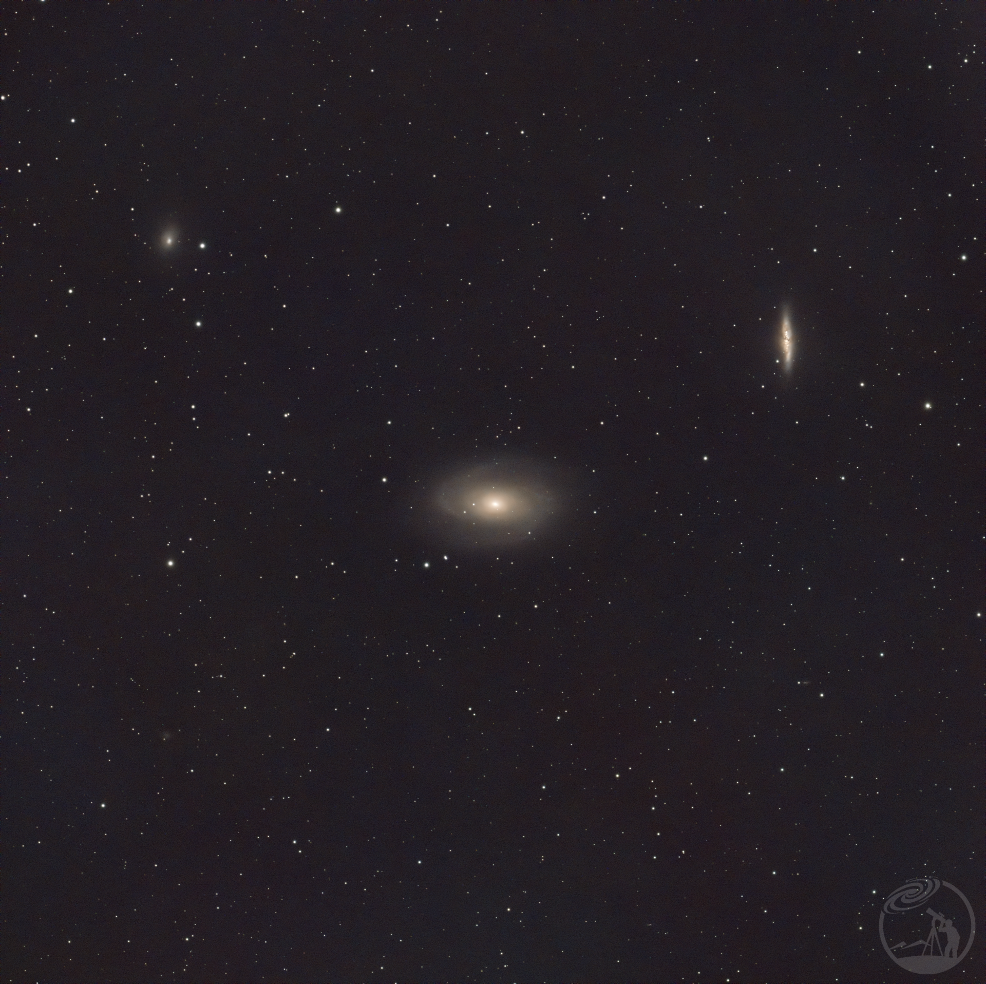 M81波德星系M82雪茄星系同框