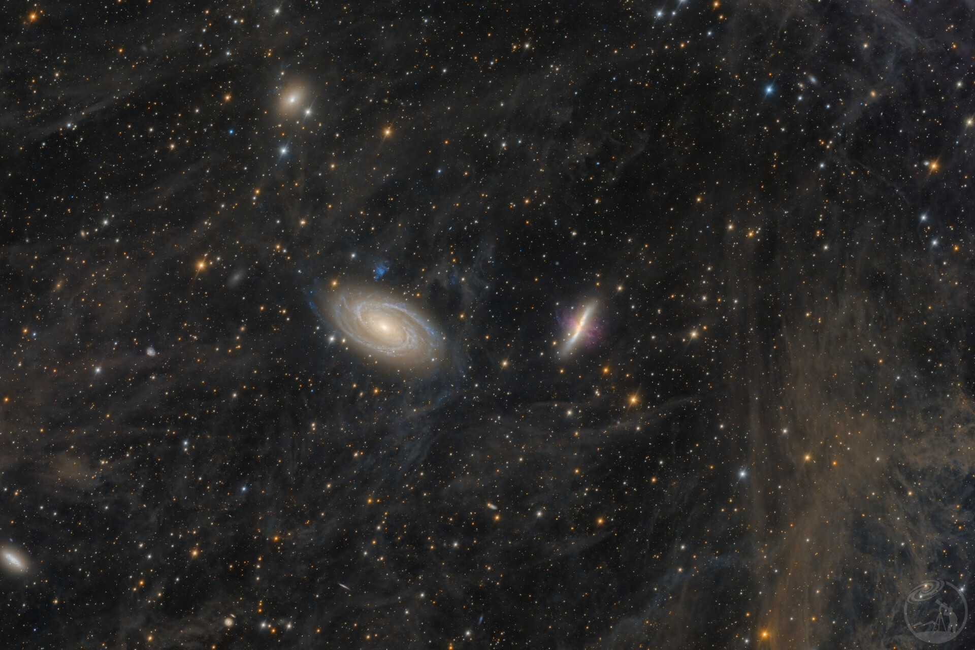 在IFN中鸳鸯浴的M81与M82