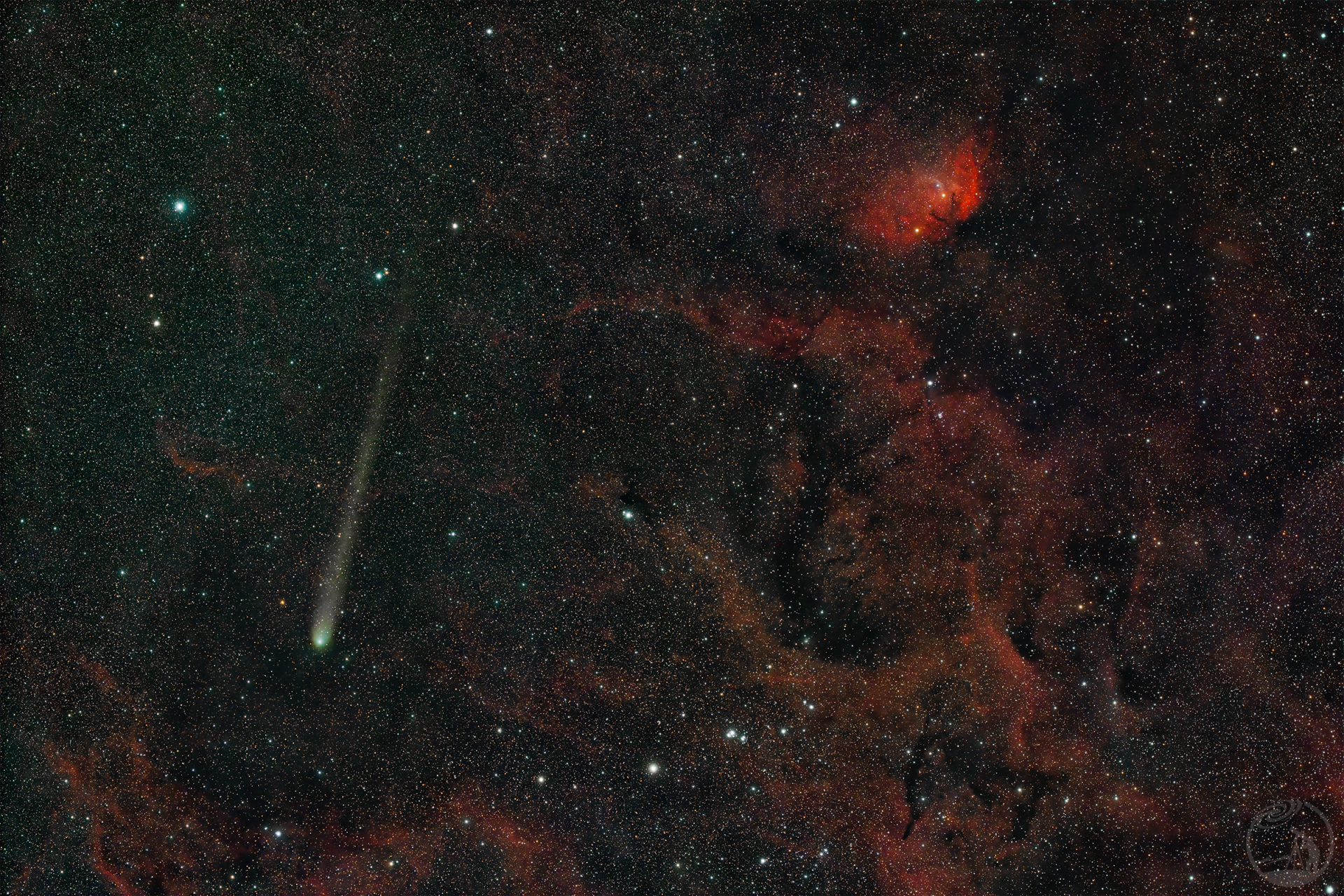 C/2021 S3与SH 2-101、NGC6871