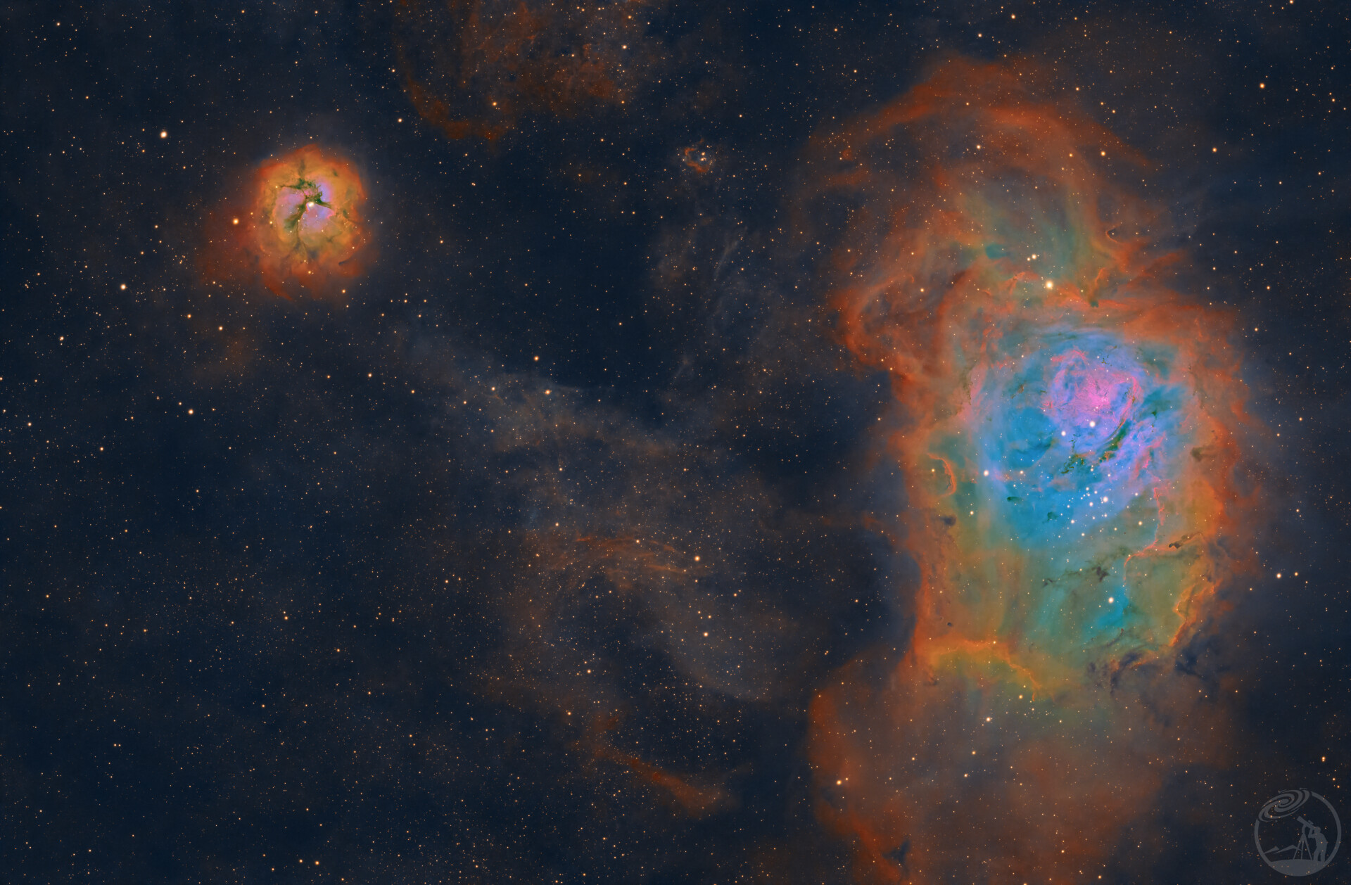 M8礁湖星云和M20三叶星云sho