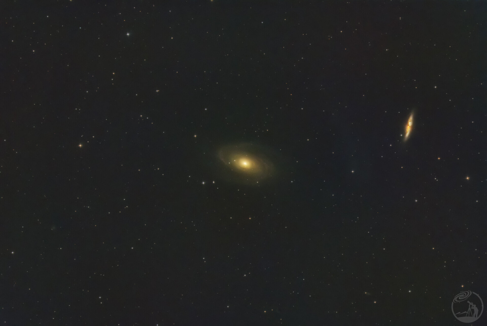 M81波德星系合影M82雪茄星系