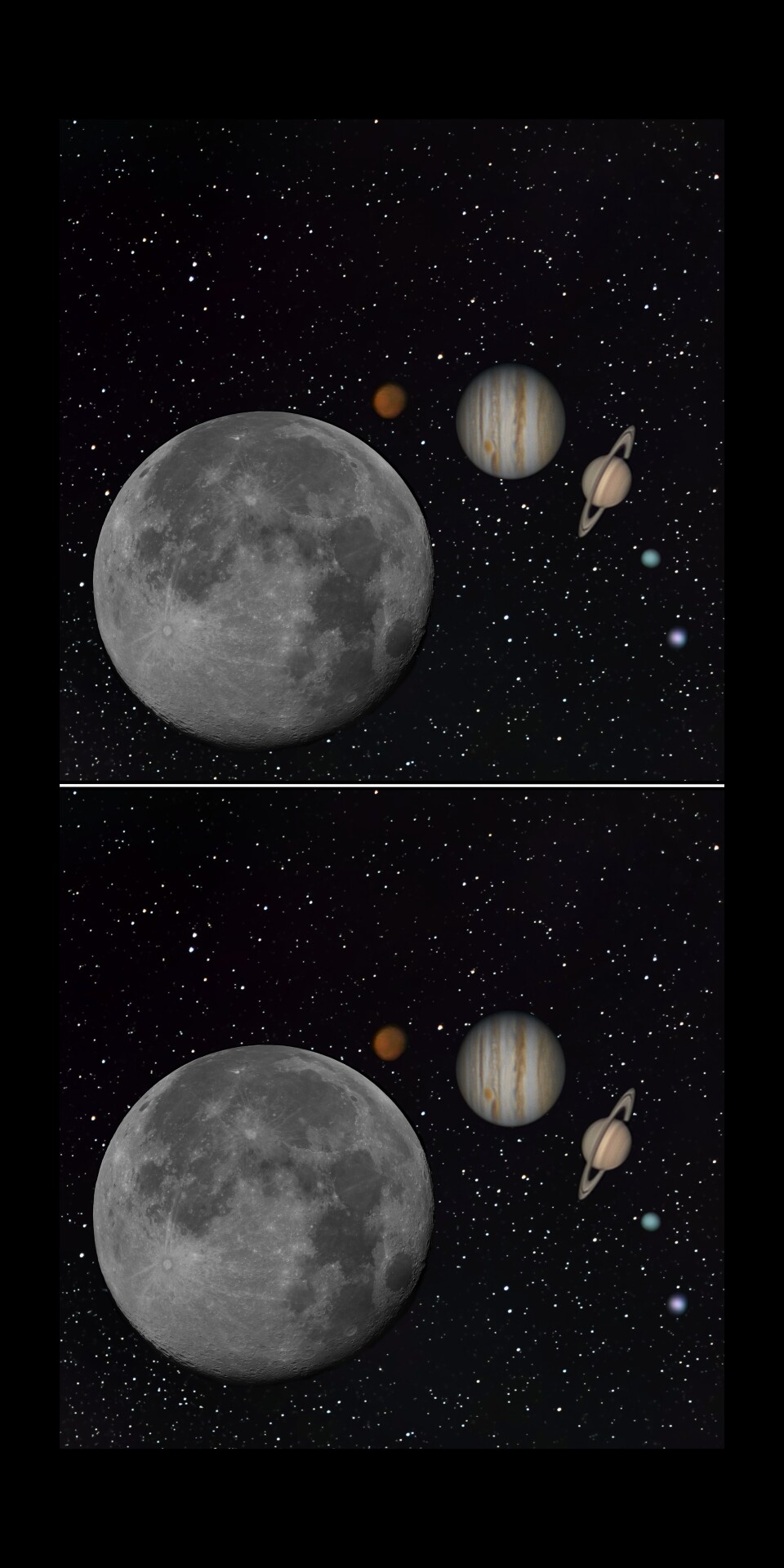 裸眼3D：月球与地外行星