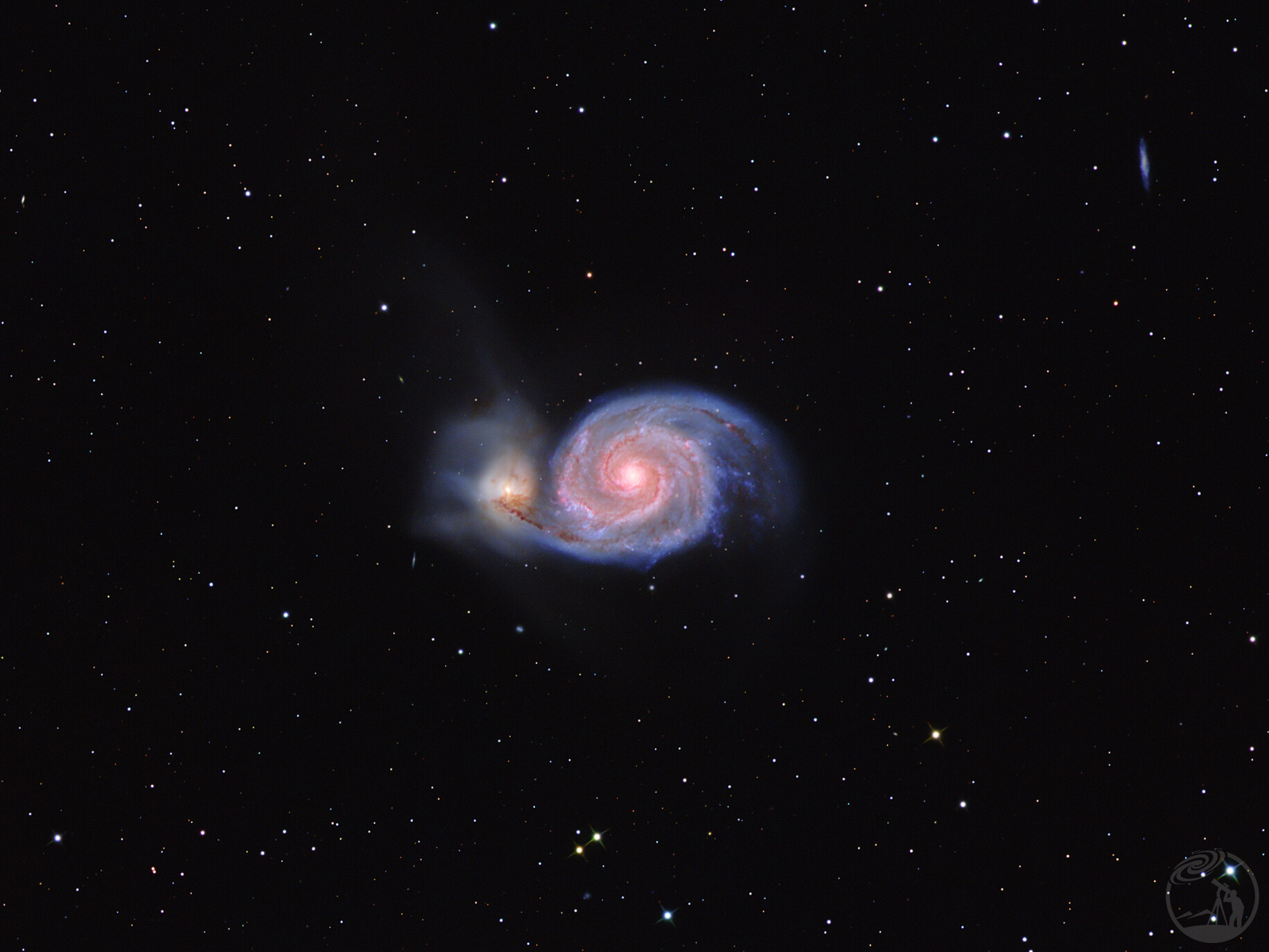 宇宙小蜗牛 M51漩涡星系