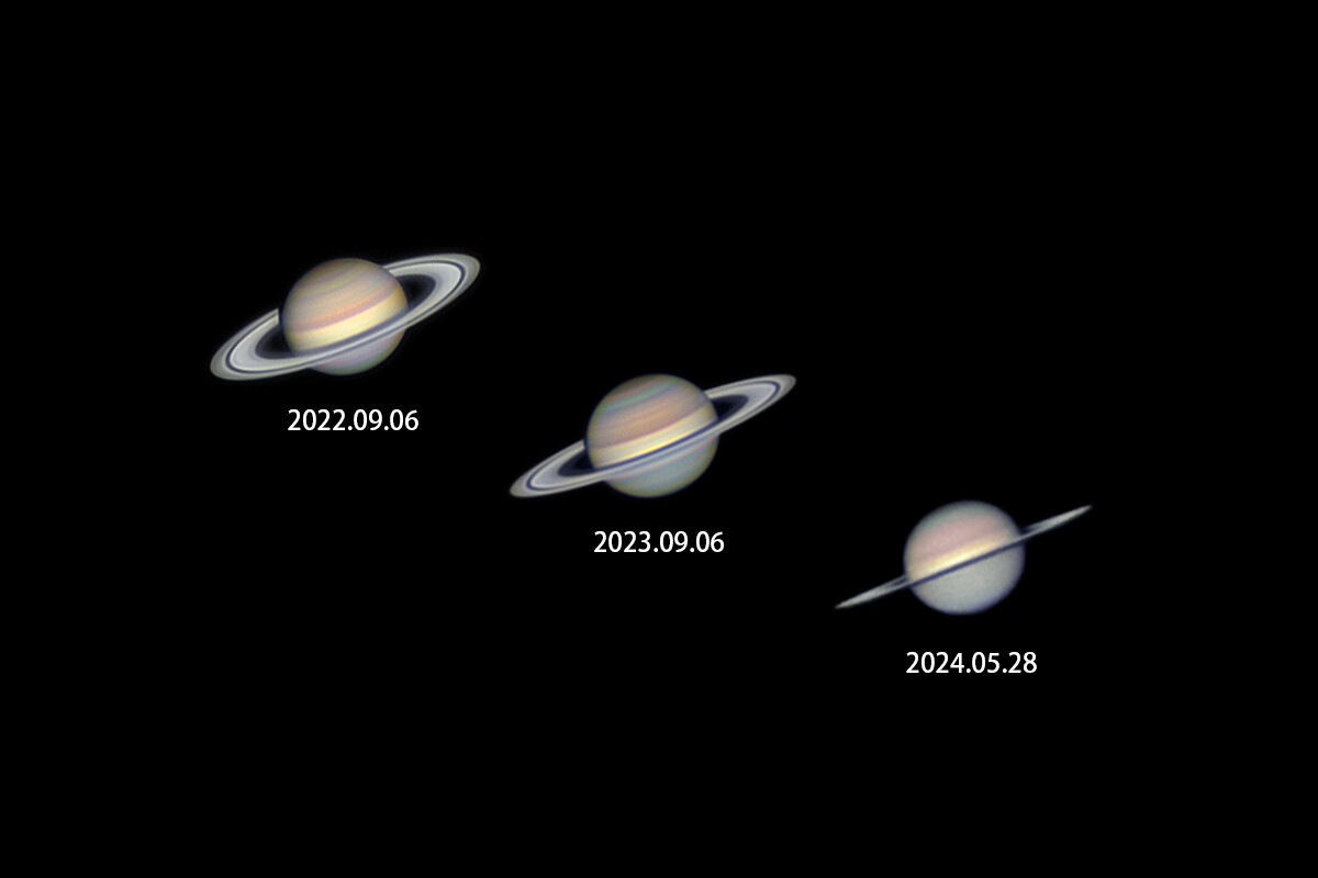 土星三年变化