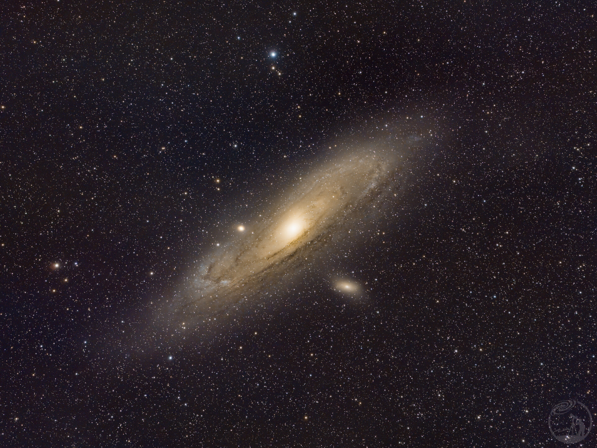 M31、M32、M110的同框合影