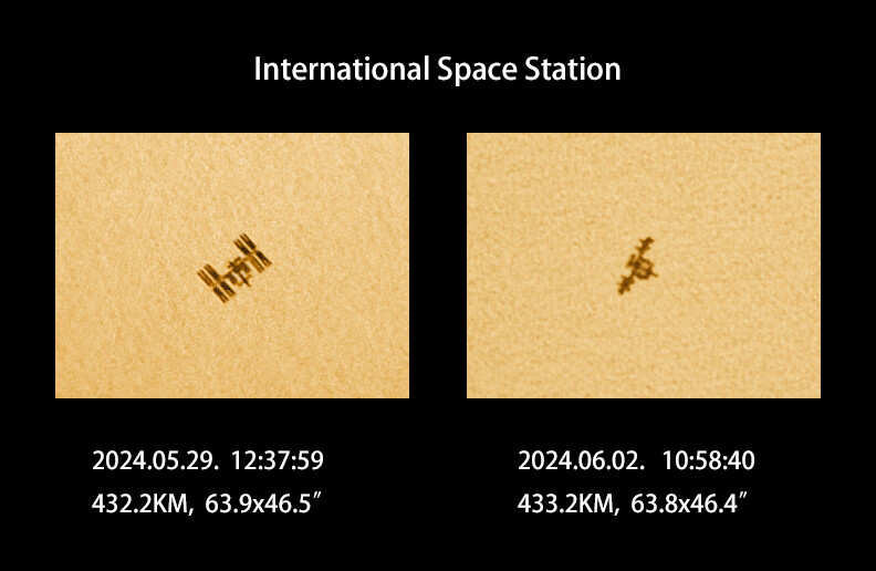 5天2拍ISS凌日对比