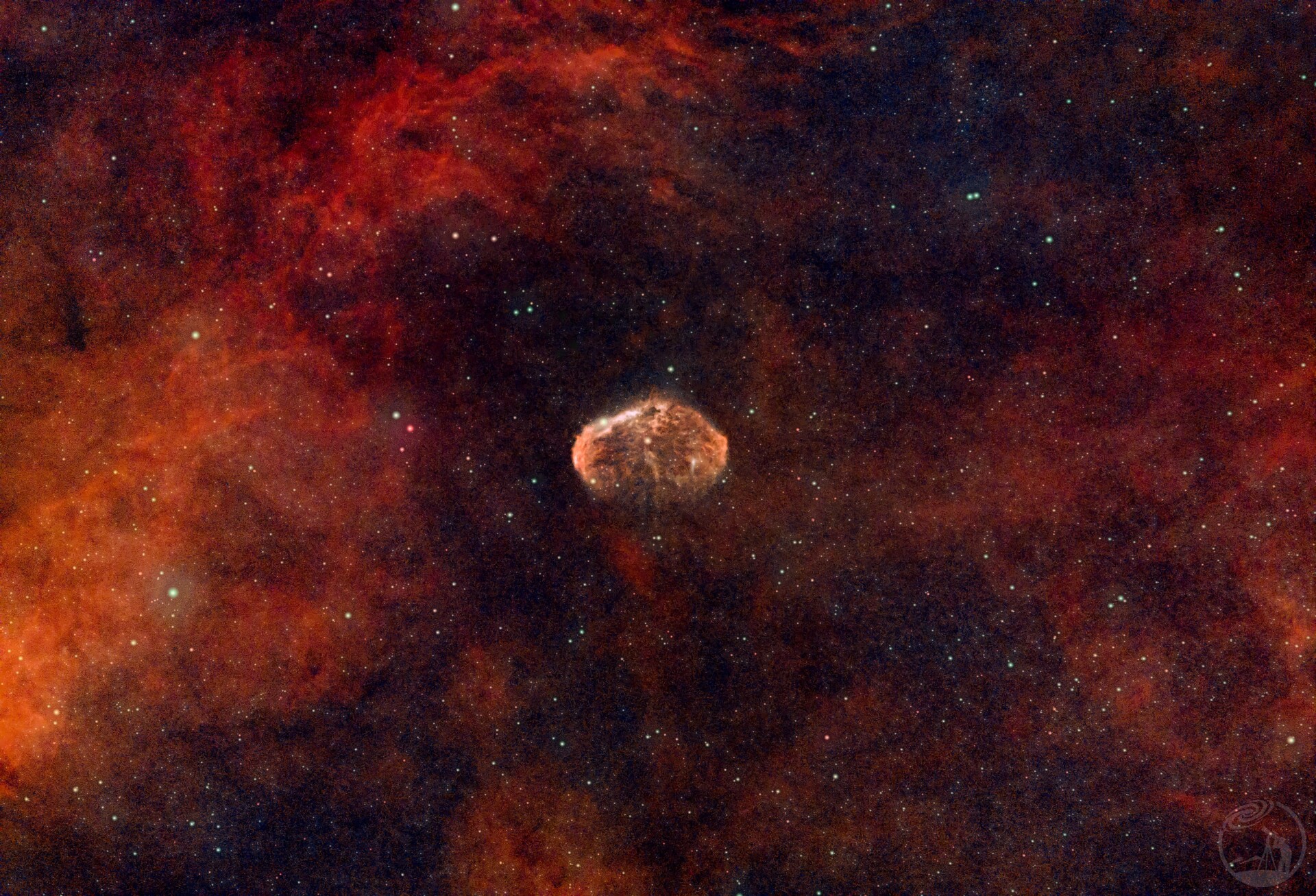 NGC6888，宇宙大脑花