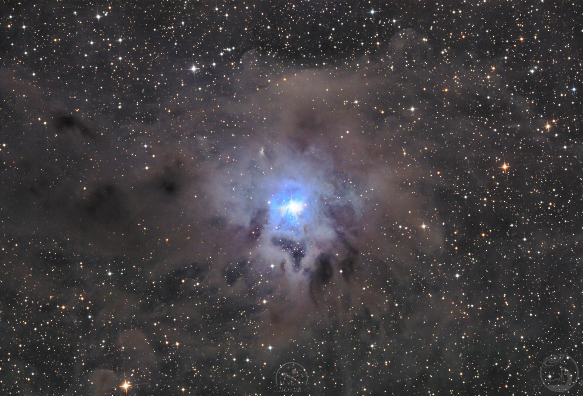 NGC7023 鸢尾花星云 F5大黑打野3小时