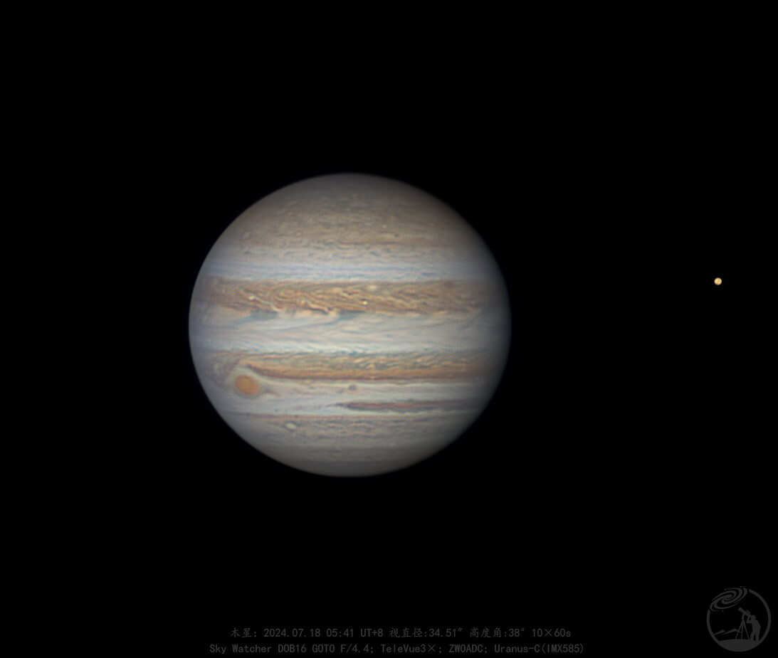 7月18 木星在镜头下的梦幻呈现
